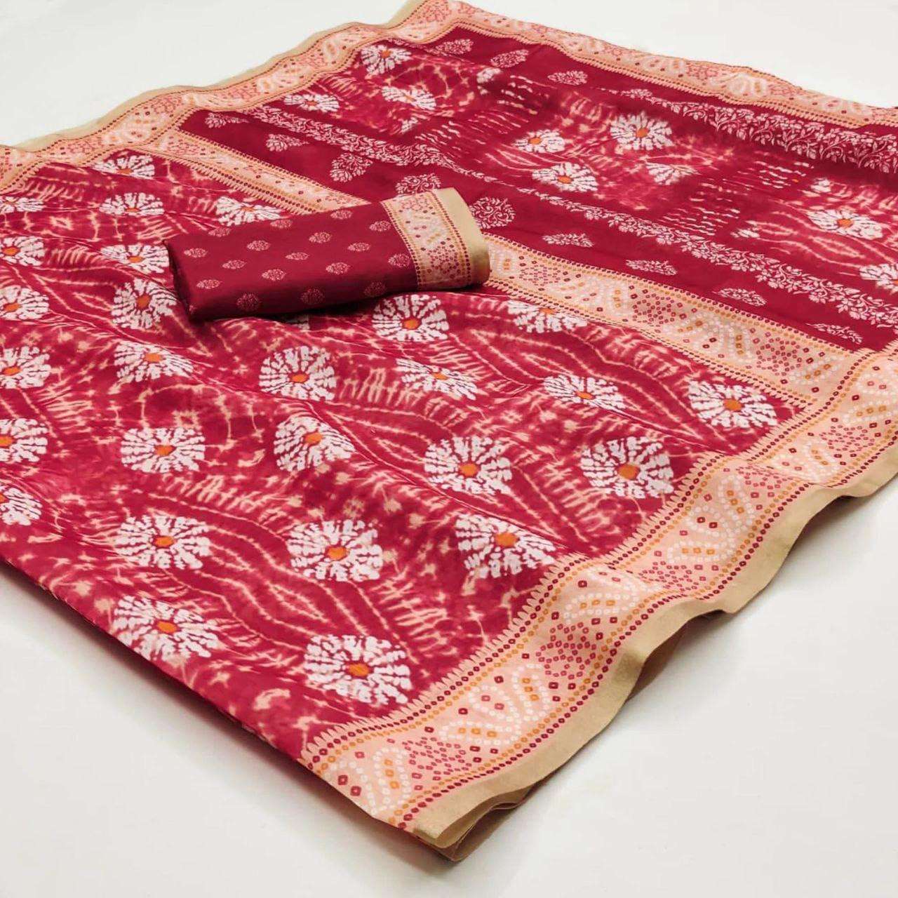 Presents to you saree that give you comfort made of Soft Cha...