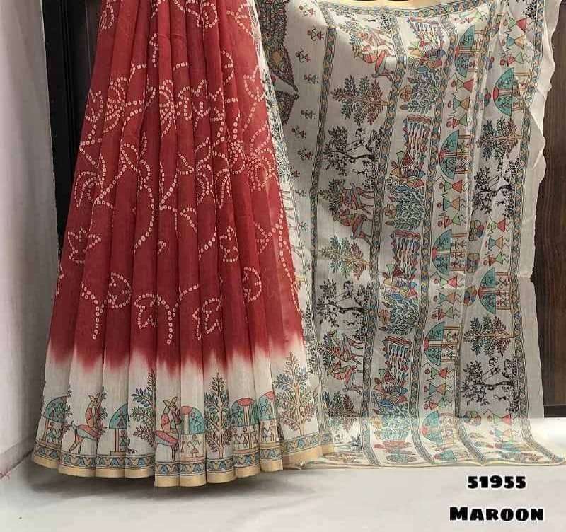 Pure and Soft Linen Cotton fabric with beautiful digital pri...