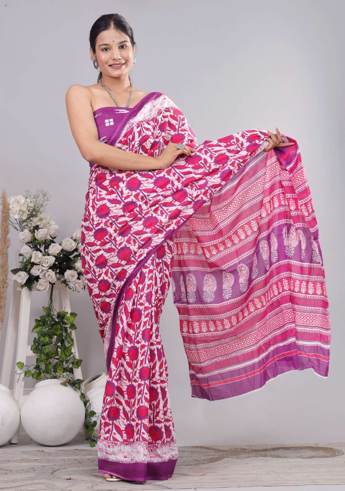 PURE MULMUL SOFT & LIGHT WEIGHT PURE MULMUL COTTON HANDPAINT...