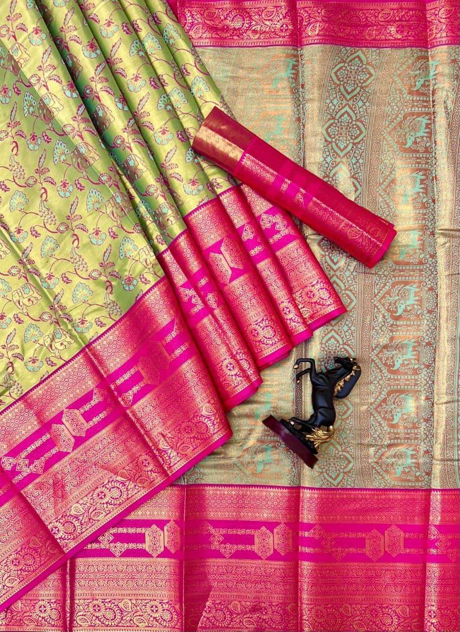  Pushpa vol 6 Beautiful and classic Kanjivaram Semi silk sup...