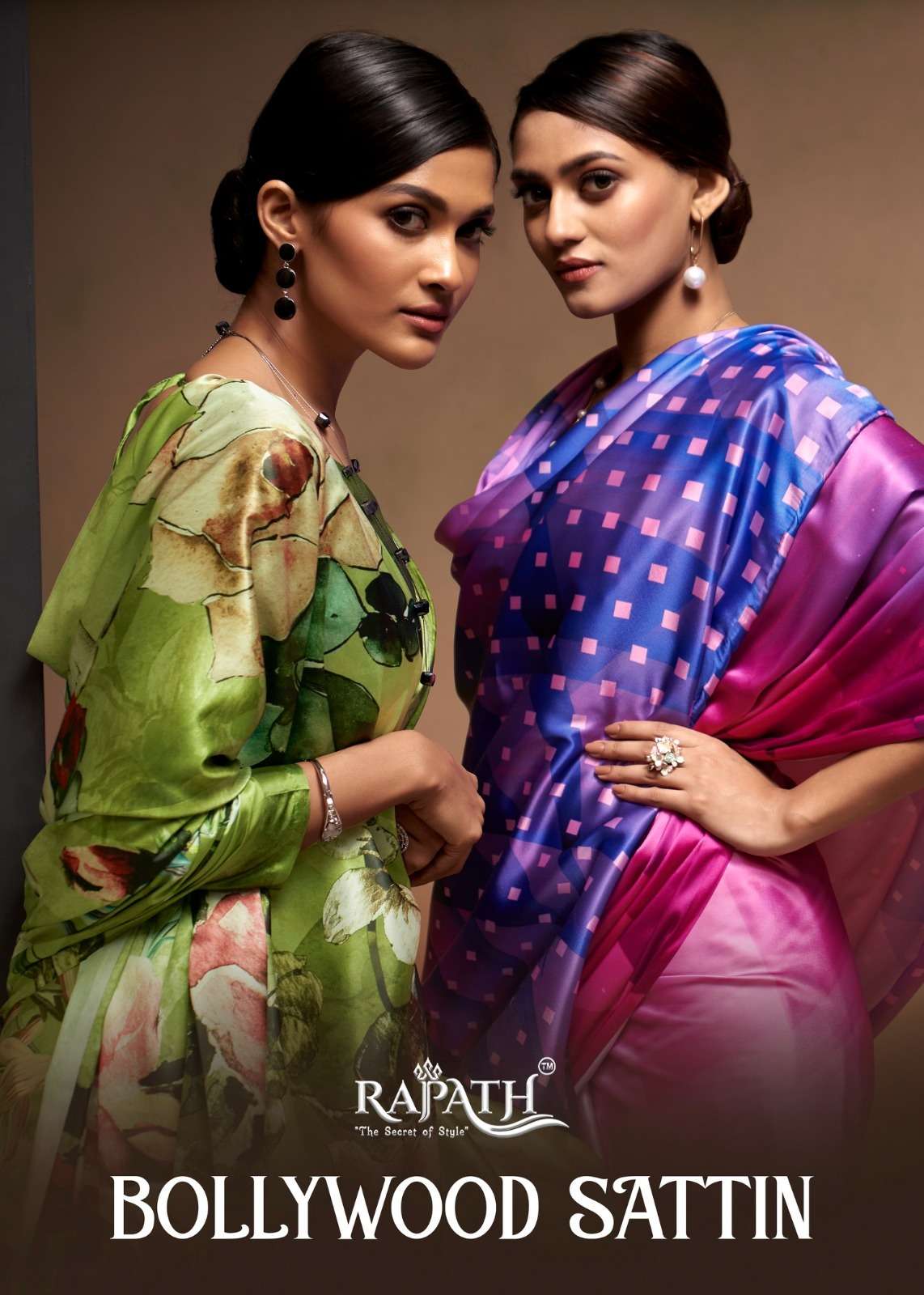 RAJPATH FABRICS BOLLYWOOD SATTIN PURE AND GLAM UP CRAPE SILK...