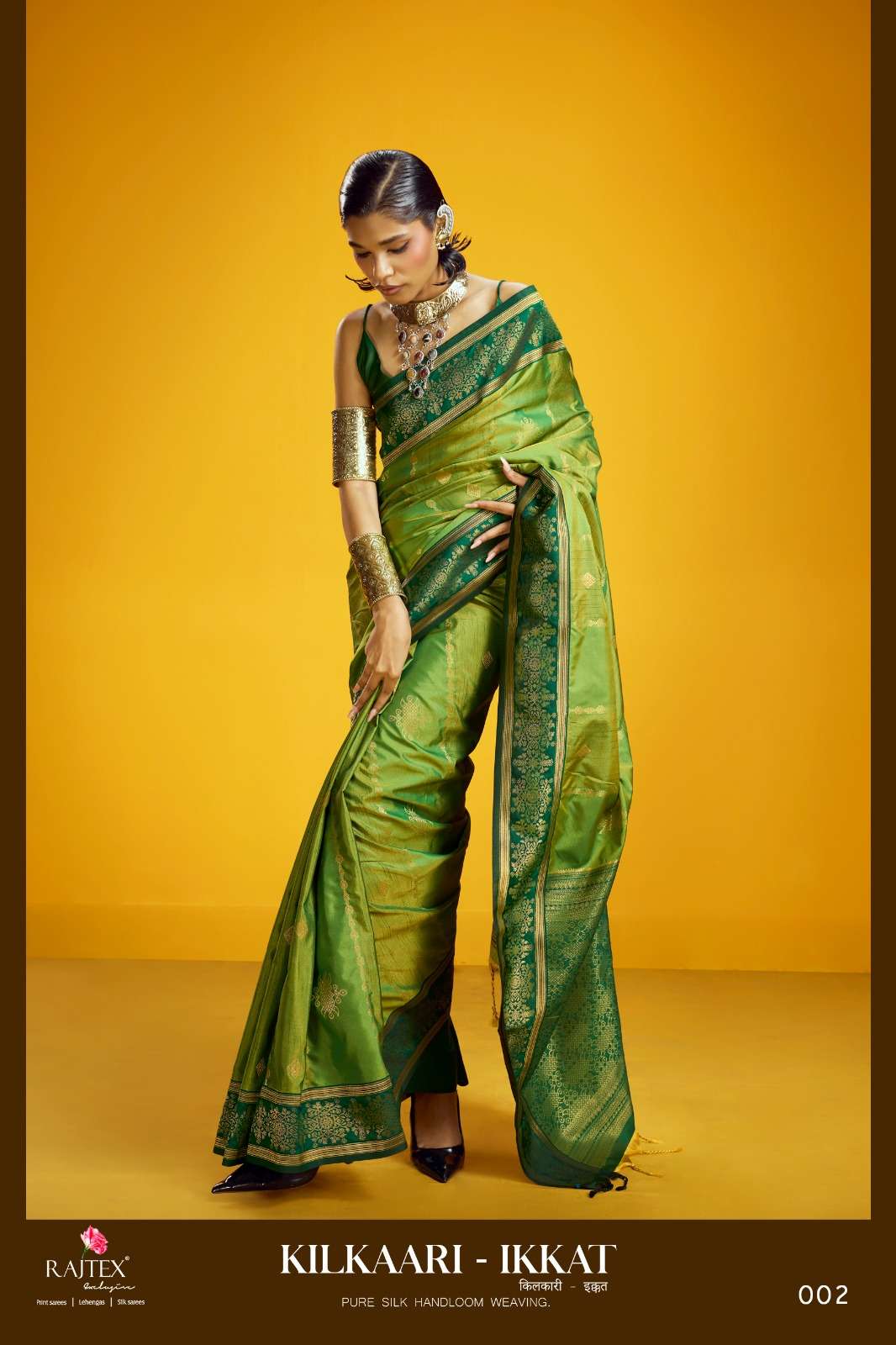 Rajtex fabrics Kilkaari Ikkat 001 TO 006 Pure and fancy Silk...