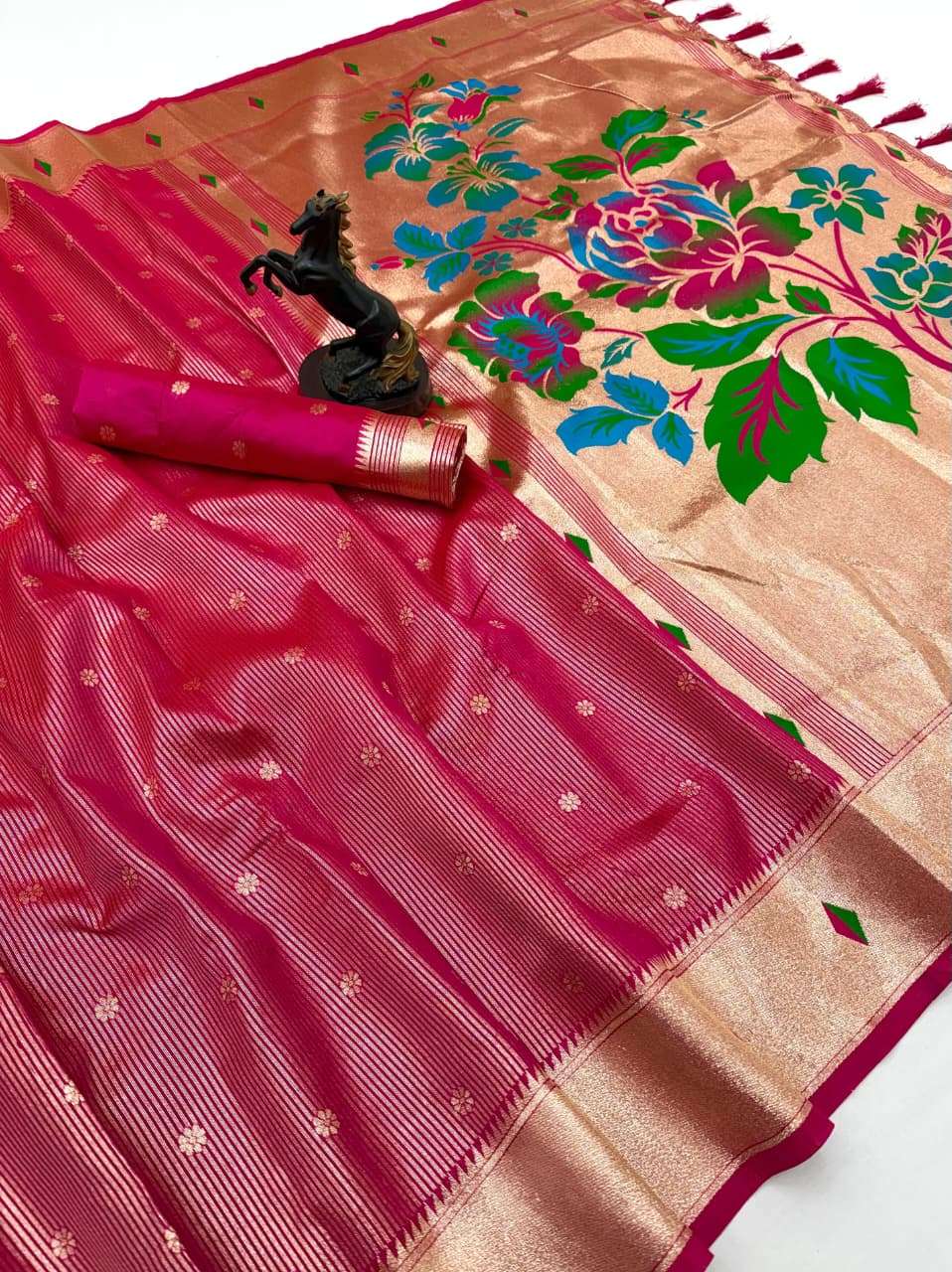 Rate Dropeed Tissue Paithani Vol 3  pure and soft tissue sil...