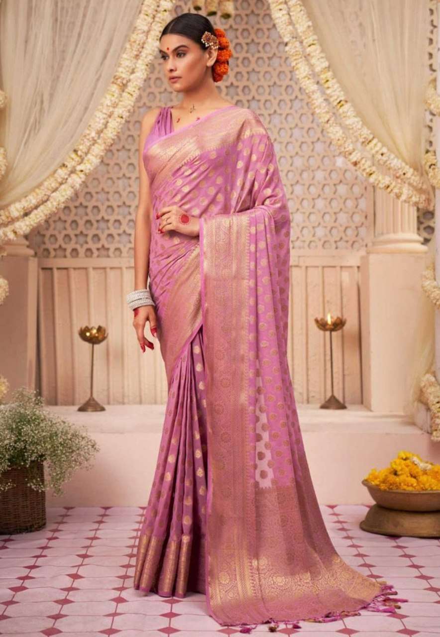  regal and elegance Banarasi Soft  and hard Silk fabric Sare...