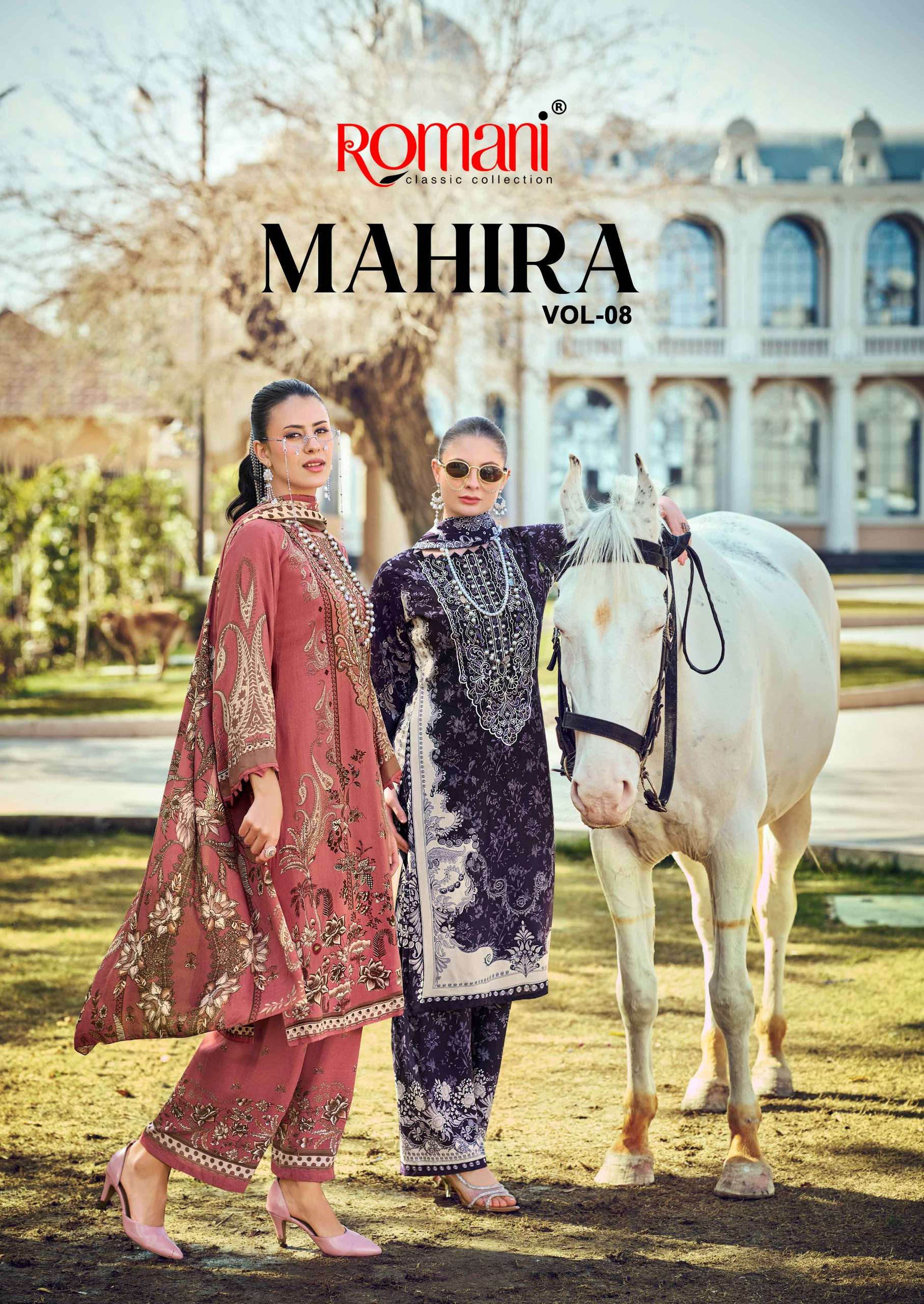 ROMANI MAHIRA VOL 8 SOFT COTTON STYLE PRINTED SALWAR SUIT CO...