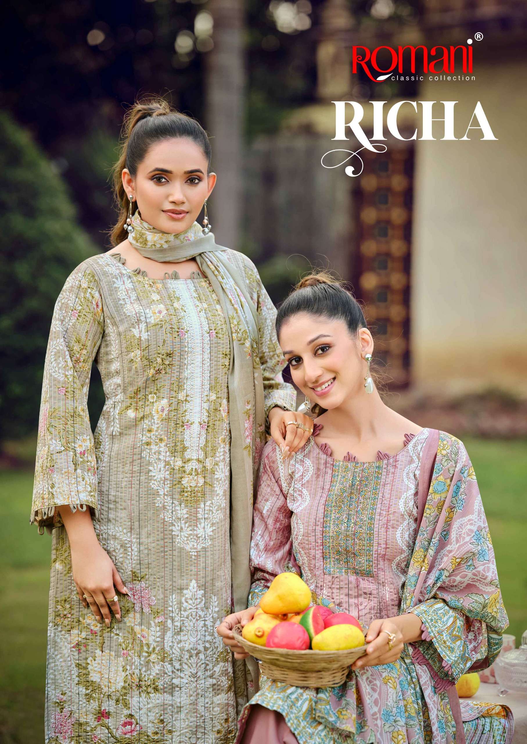 ROMANI RICHA SOFT COTTON DIGITAL PRINT LADIES SUIT FEMALE RE...