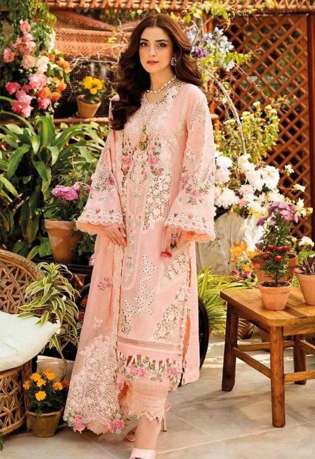 SANIYA TRENDZ ELAF VOL 25 3 NX COTTON WITH CHIKANKARI EMBROI...