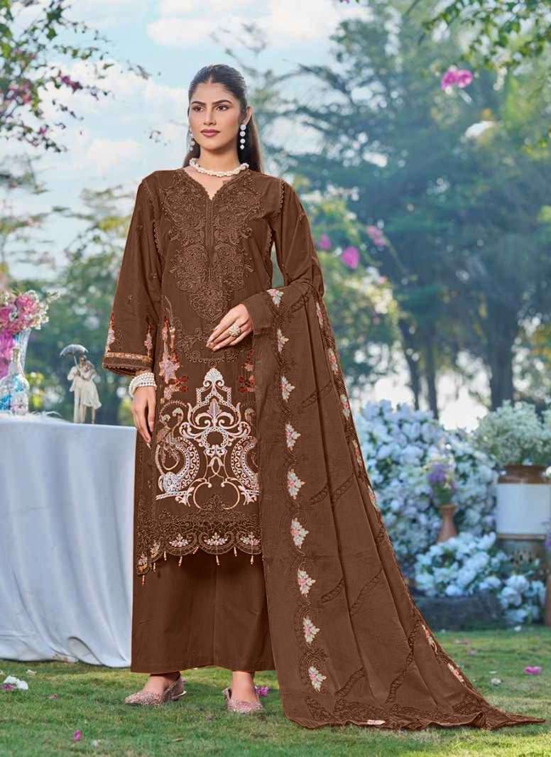 SANIYA TRENDZ ELAF VOL 27 NX COTTON WITH CHIKANKARI WORK PAK...
