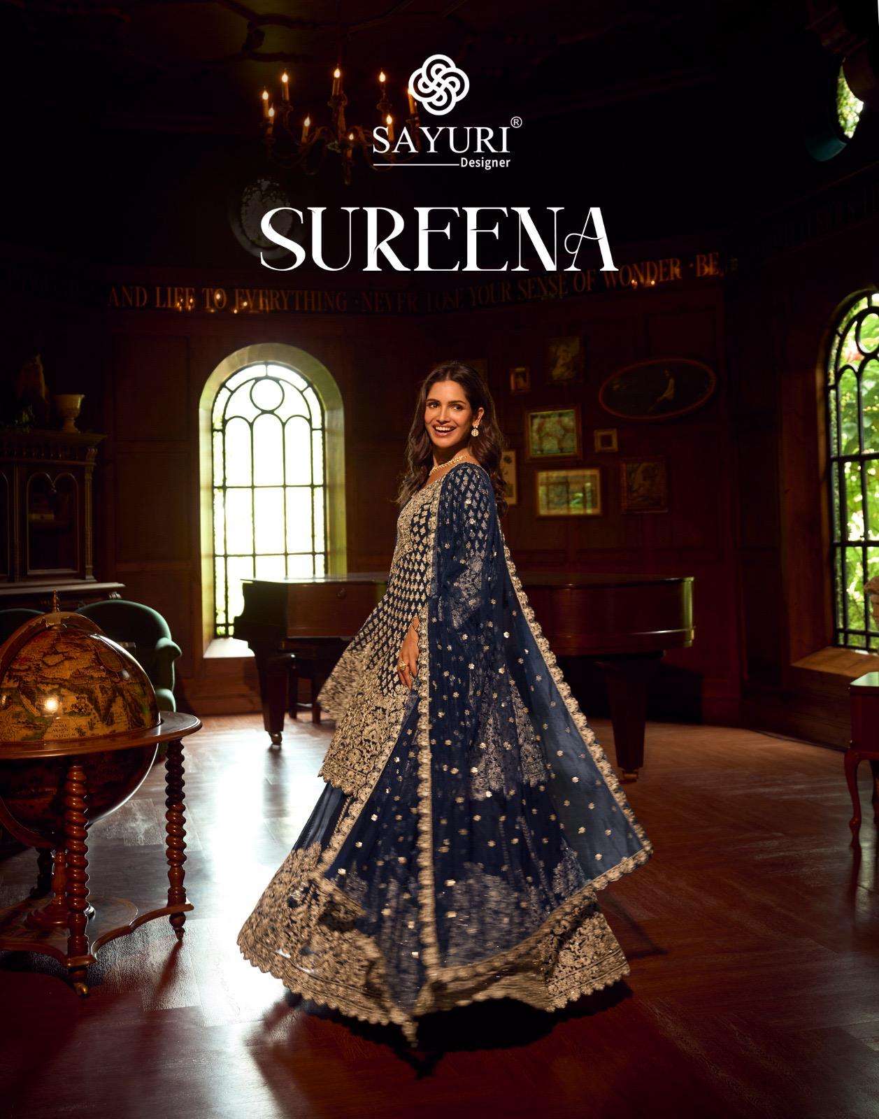 SAYURI DESIGNER SUREENA HEAVY FESTIVE LOOK TOP WITH SKIRT WI...