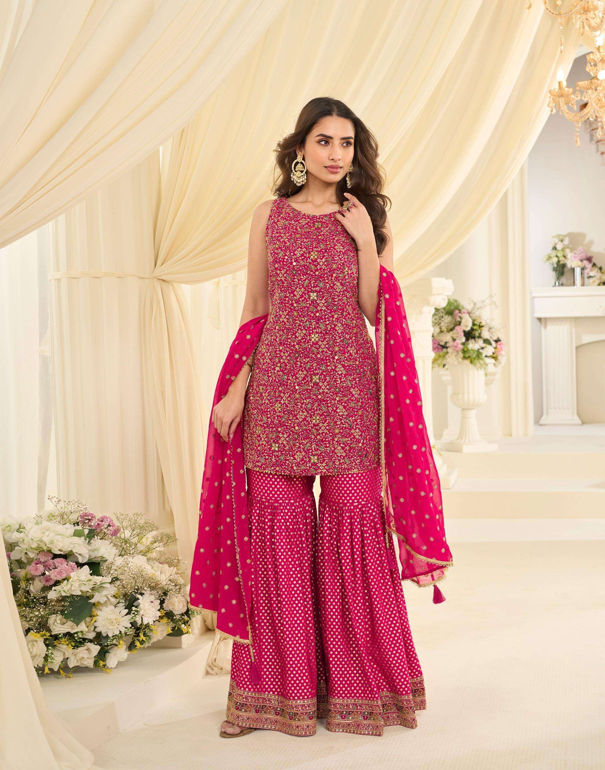 SAYURI DESIGNER VANYA FULL HEAVY LOOK TO PEMBROIDERED GHARAR...