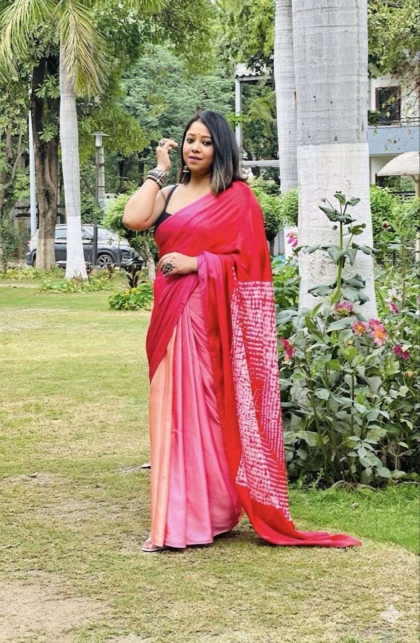 seven star modal silk fabric with beautiful  bright colour r...