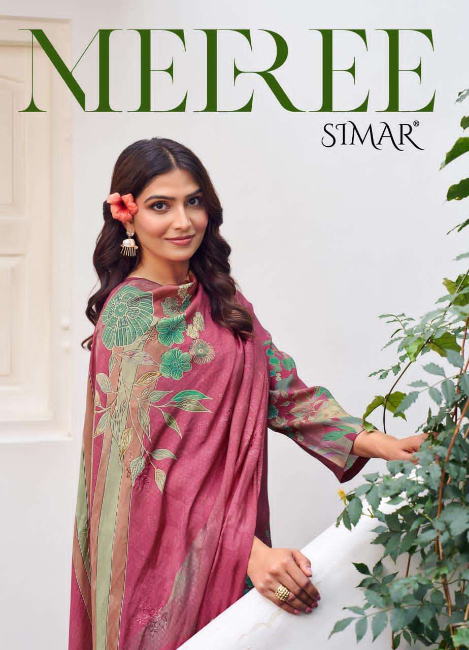 SIMAR MEEREE MODEL MUSLIN DIGITAL PRINT WITH HANDWORK SALWAR...