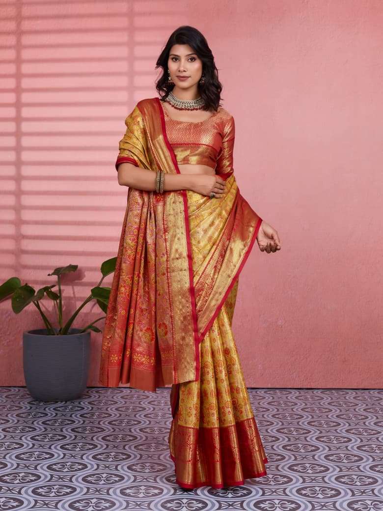 Sketch 2 super hit New colour Beautiful kanchipuram inspired...