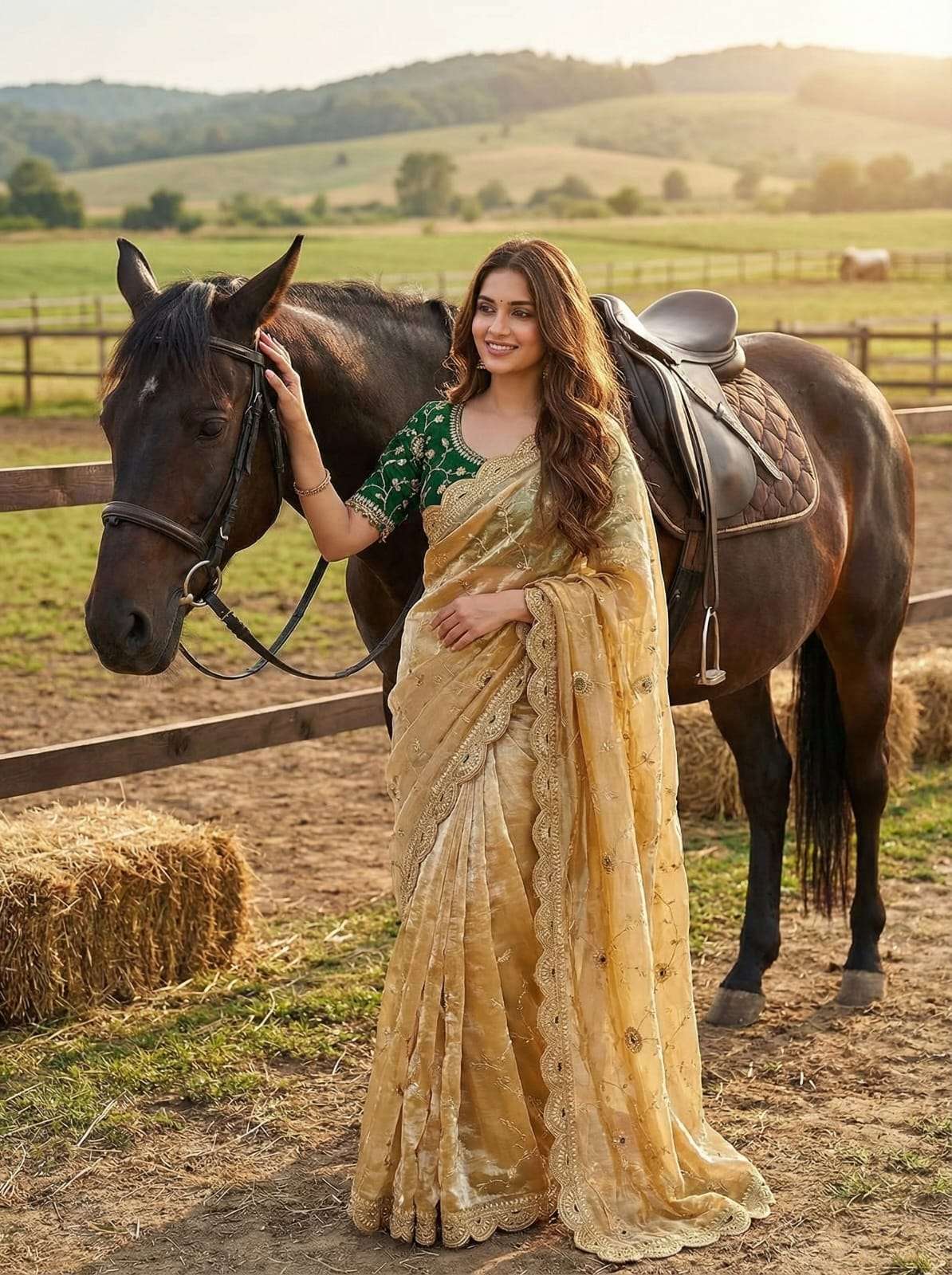 Sofiya massive saving in this Very soft & elegant rich look ...