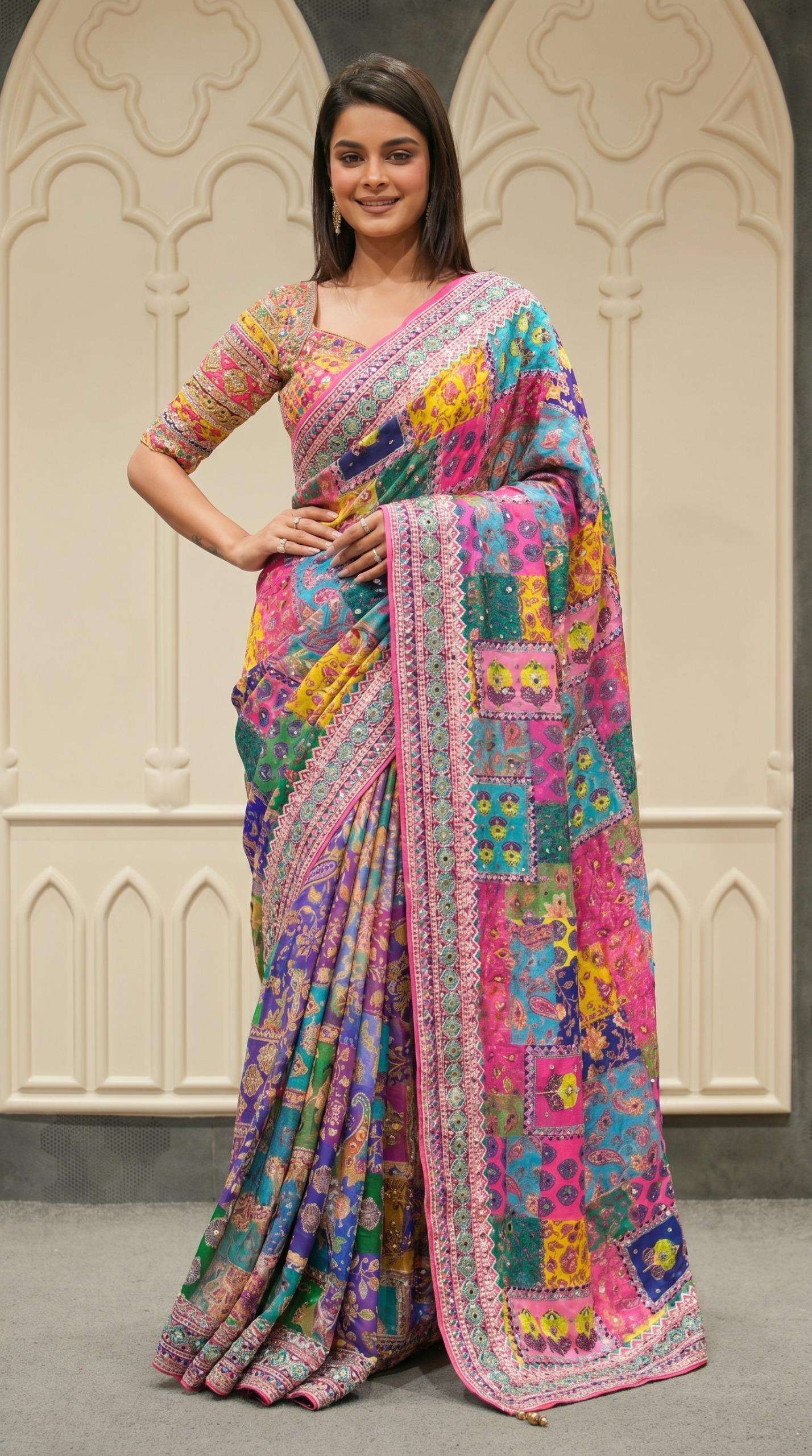Soft and attractive Chinnon fabric with beautiful and aesthe...
