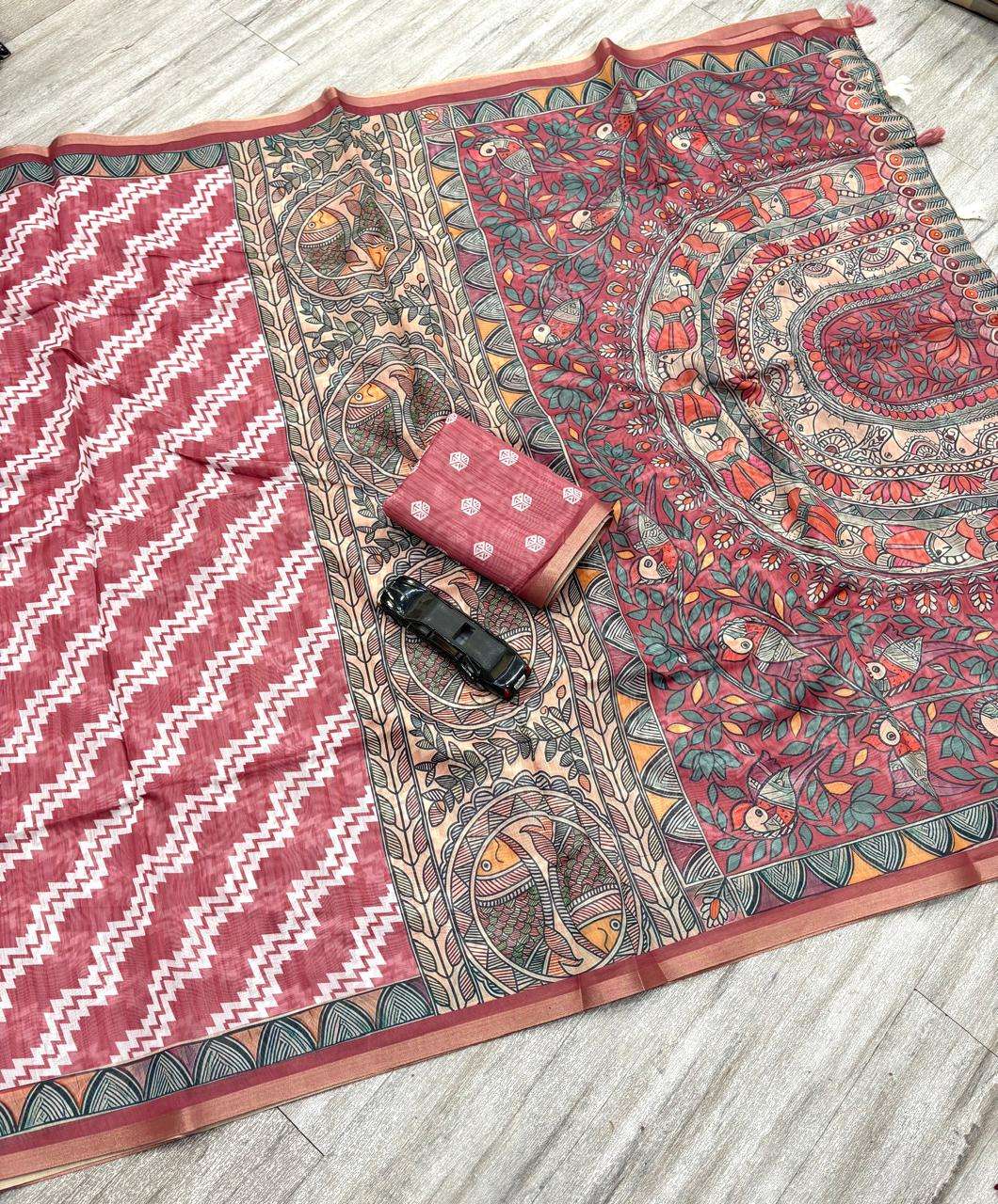 Soft and iconic Chanderi Slub Cotton pure fabric with simple...