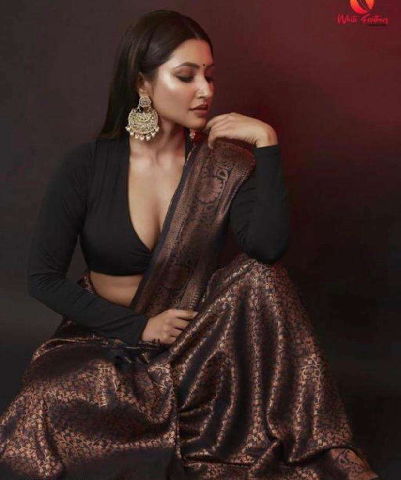  SOFT AND PURE LICHI SILK FANCY FABRIC SAREE WHOLESALE IN SU...
