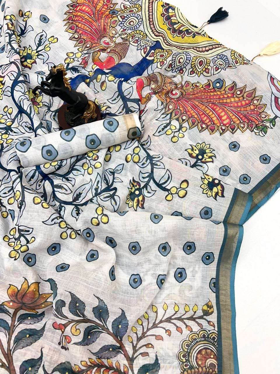  SOFT AND PURE LINEN SUPER FANCY FABRIC WITH DIGITAL PRINT S...