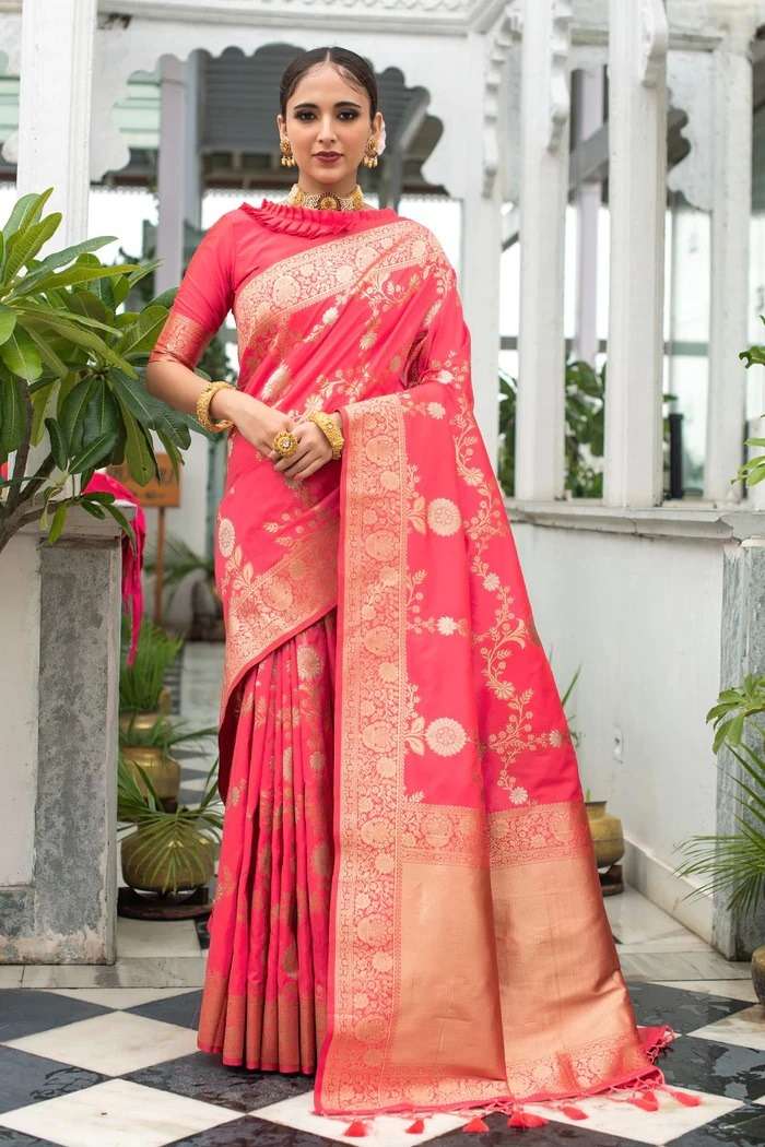 SOFT LICHI DRAPED IN ELEGANCE AND TRADITION COLLECTION WHOLE...