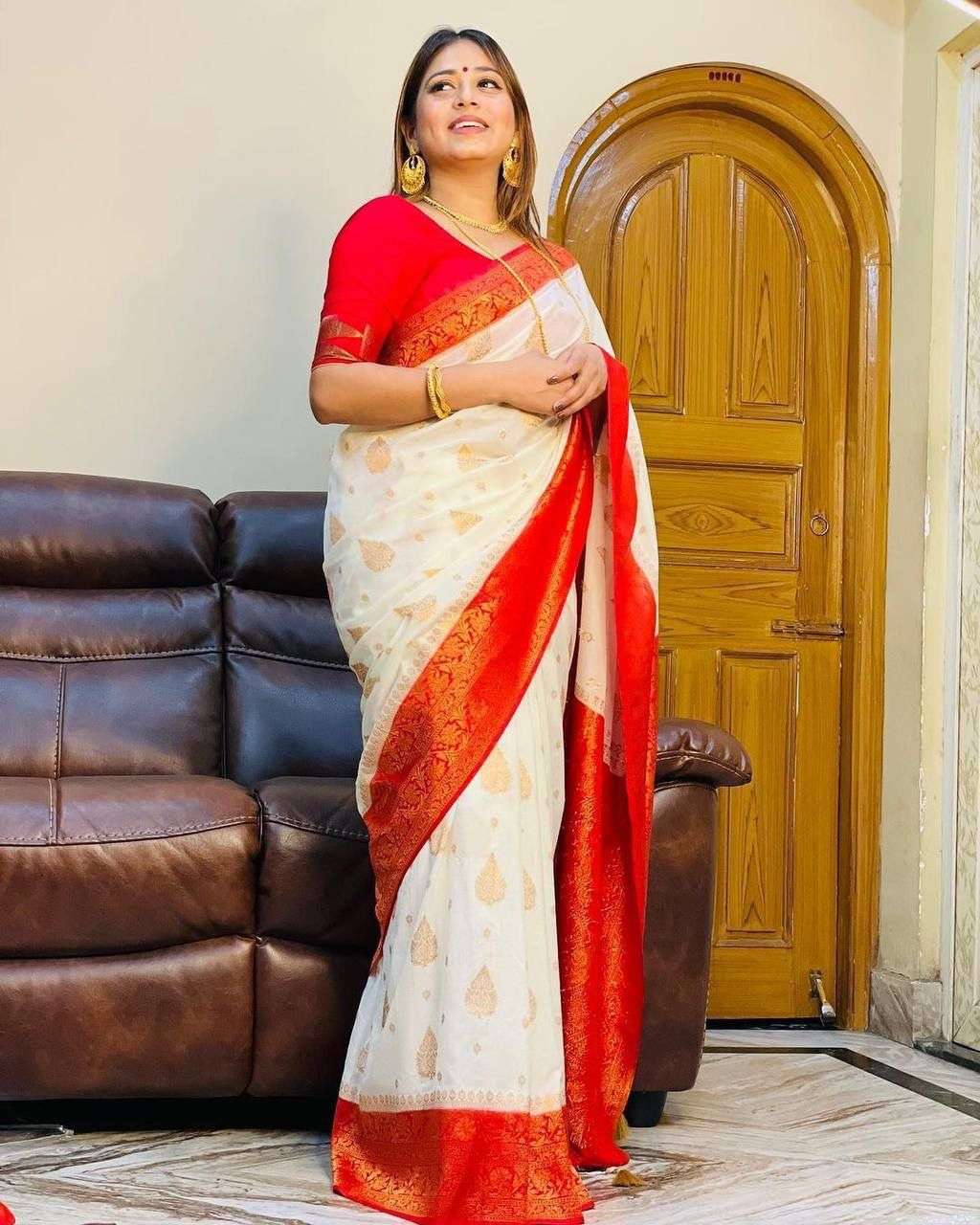 SOFT LICHI FABRIC SILK SOPHISTICATED AND BEAUTIFUL GRACE SAR...