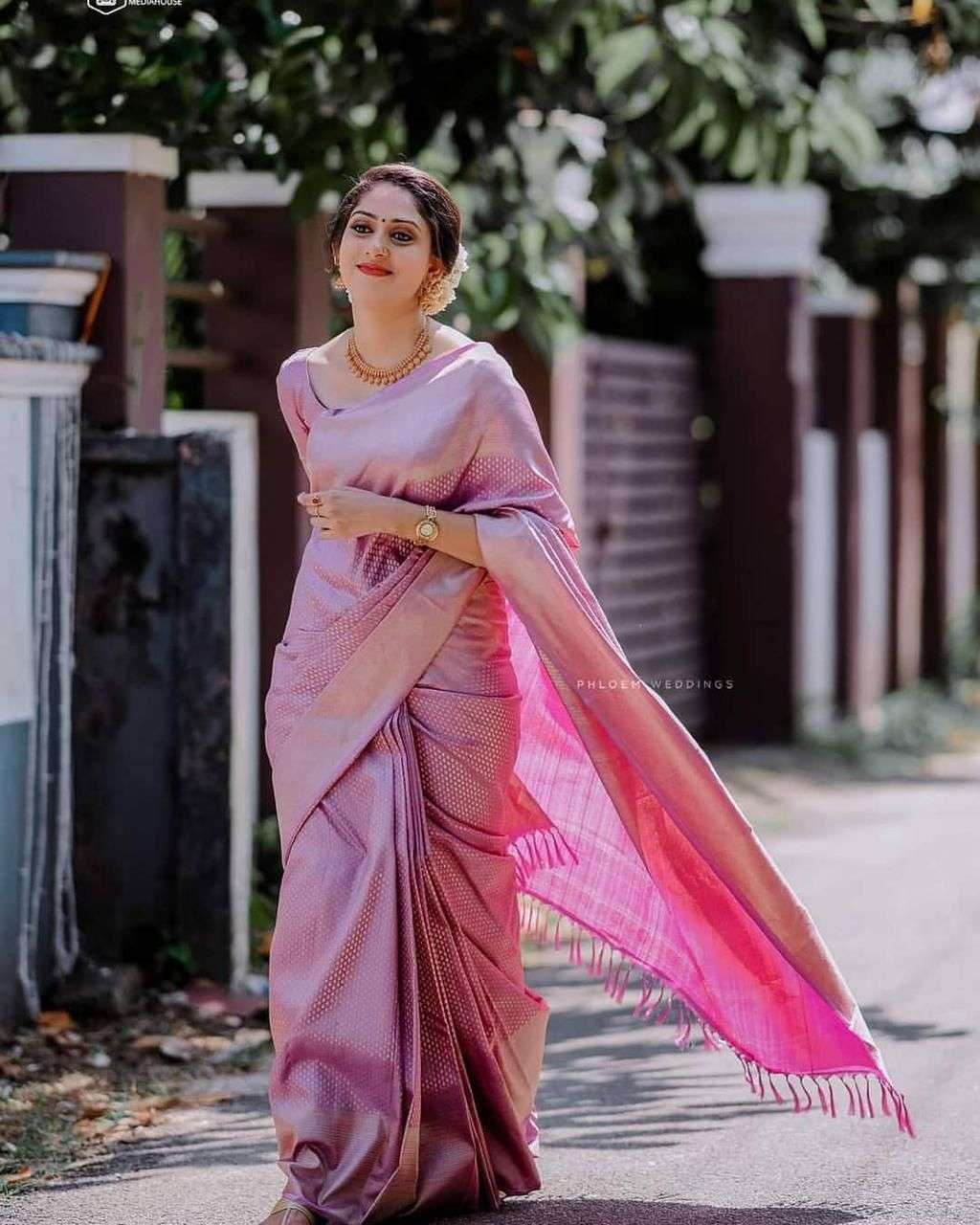 SOFT LICHI FABRIC WITH UNVEIL AND ADORN ICONIC SAREE RESELLE...