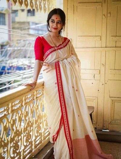 soft lichi silk Beautiful Art Silk beautiful rich pallu with...