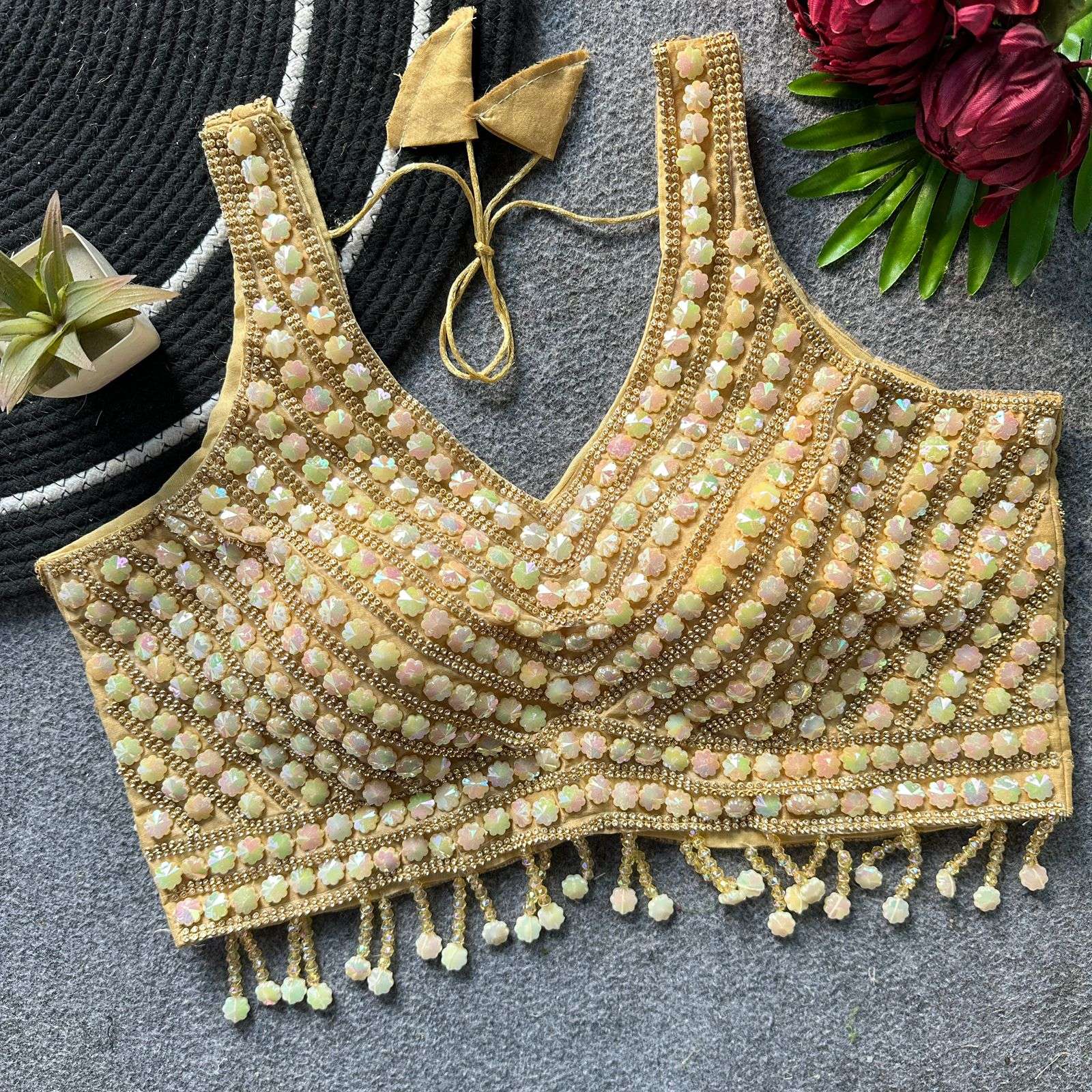 Star blouse Pure and fancy silk fabric Handcrafted Handwork ...