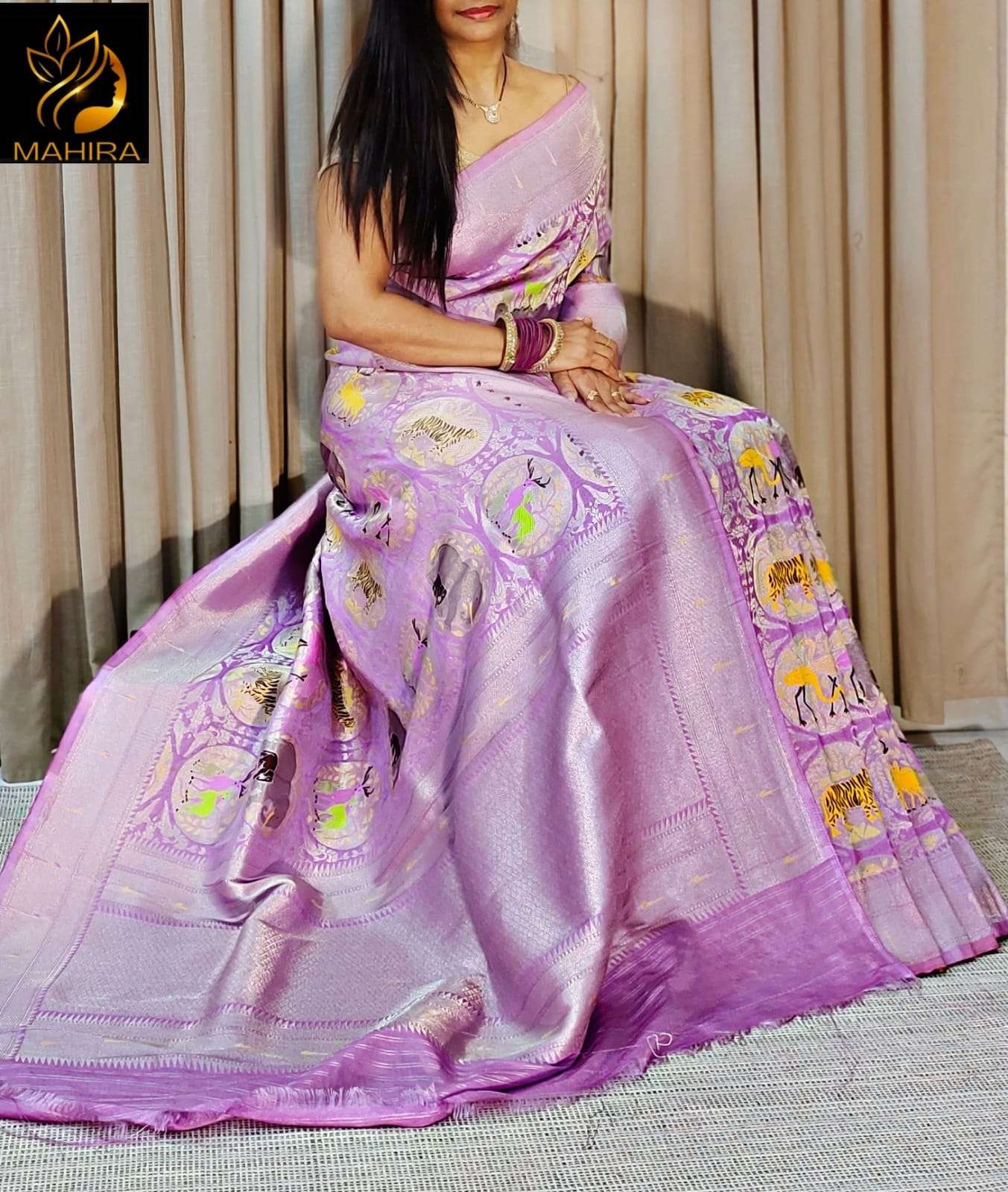 Stock Clearance Update for jungle theme saree  Pure and Soft...