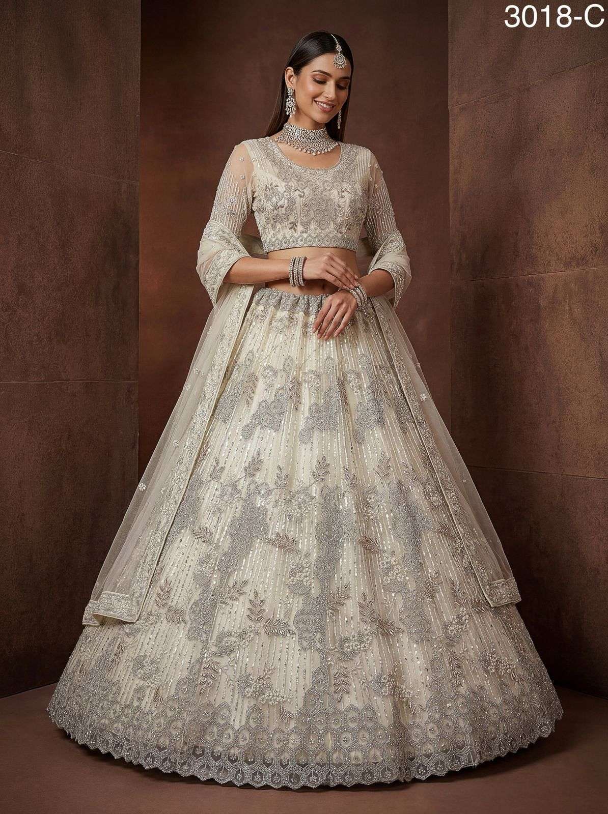 Stunning Net Lehenga Choli features a refined design making ...