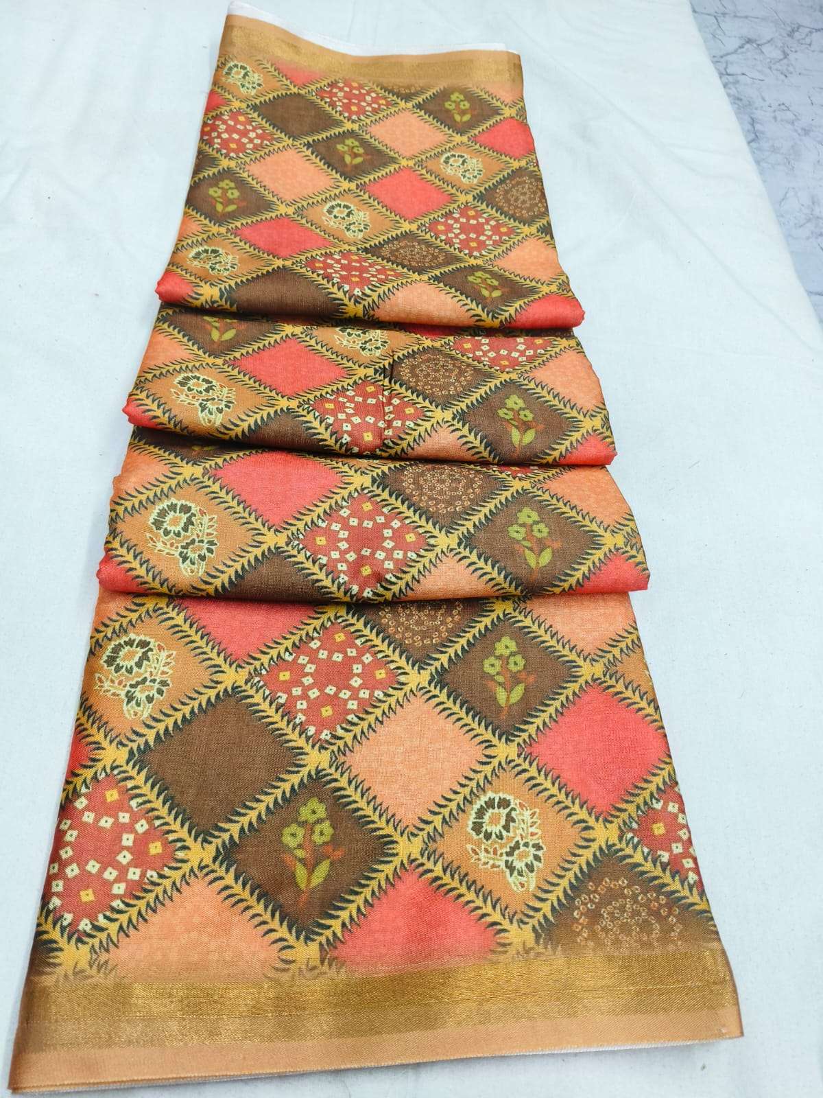 SUPER QUALITY MUL COTTON SPECIAL SAREE WEAR FOR GUJARAT MARK...