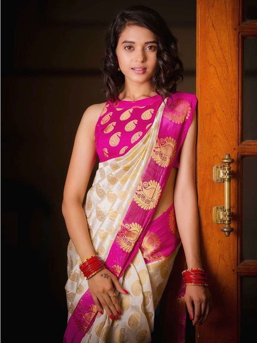 SUPER SOFT AND SHINY PINK LICHI SILK FANCY FABRIC WITH BEAUT...