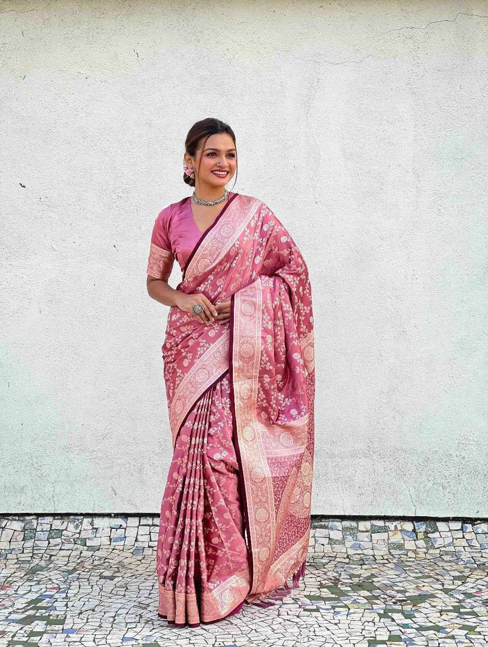SUPER SOFT LICHI SILK FABRIC VIBRANT HANDMADE ICONIC TRADITI...