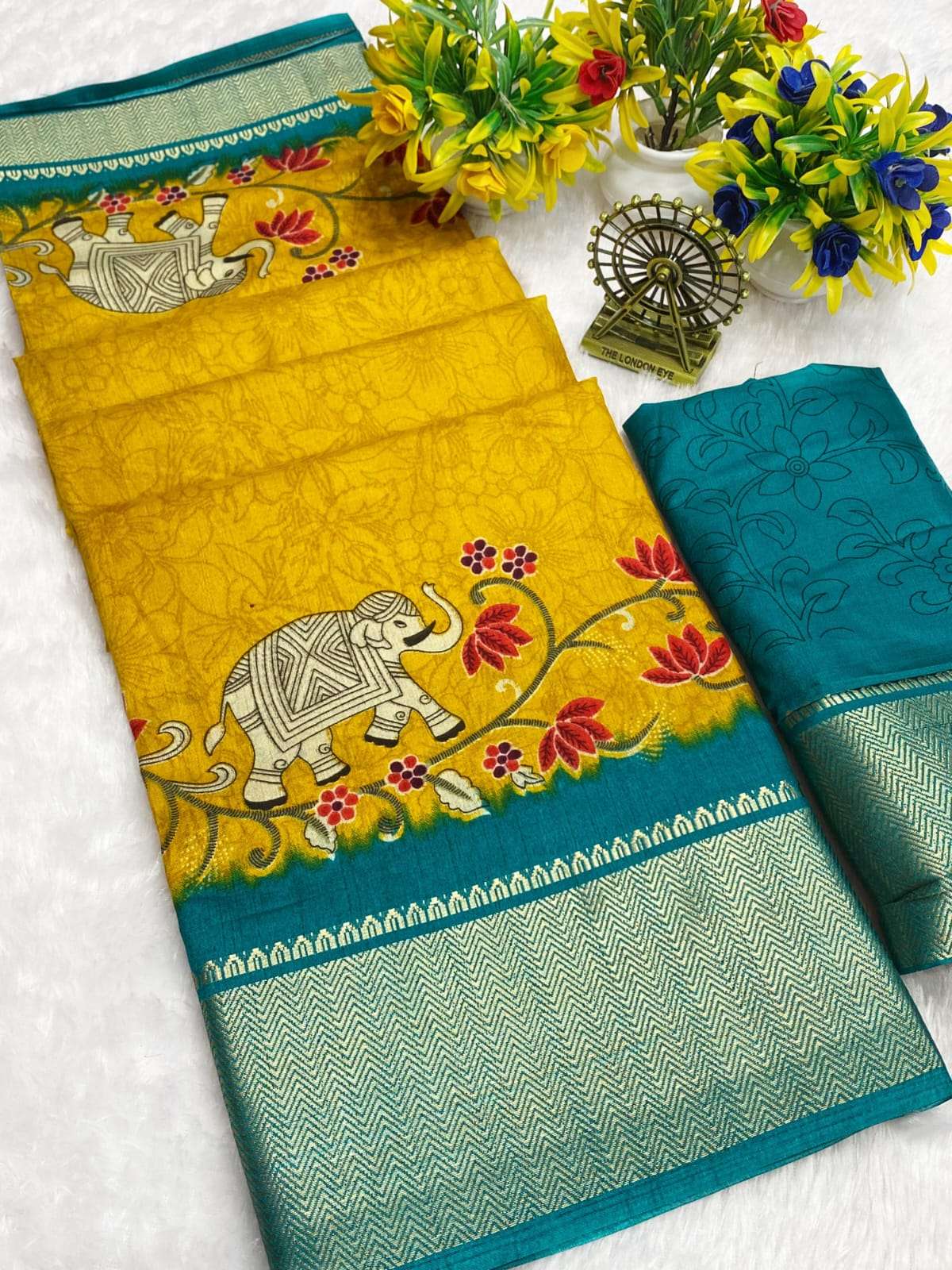 Superhit designer Pure Dola Silk fancy fabric with beautiful...