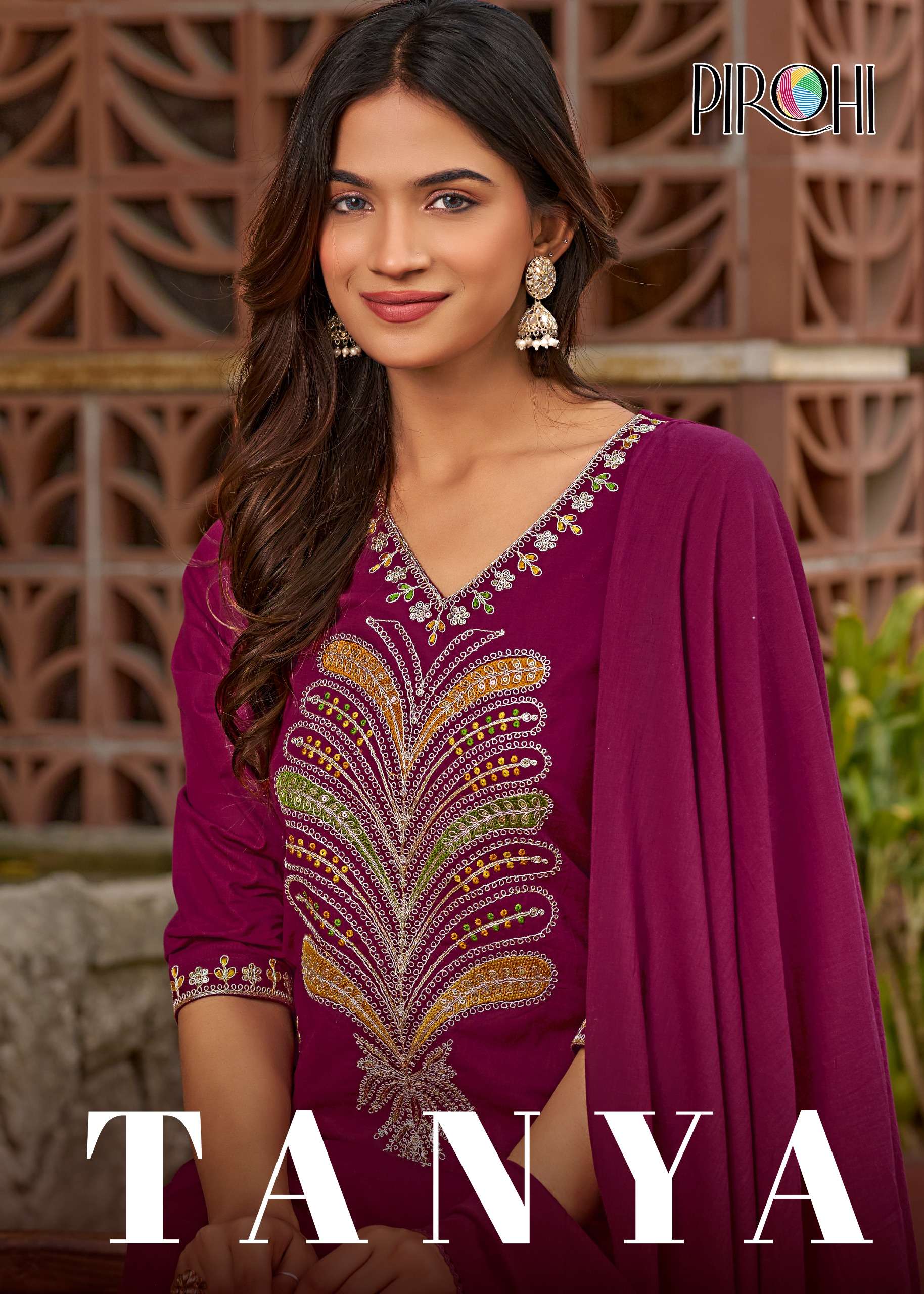 TANYA COTTON WITH EMBRODERY STITCHED SALWAR SUIT AT WHOLESAL...