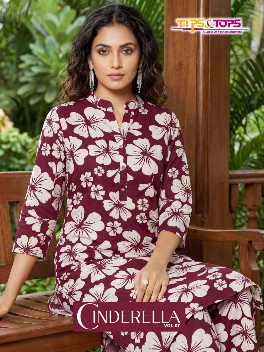 TIPS & TOPS CINDERELLA VOL 7 SUMMER COLLECTION RAYON PRINT C...