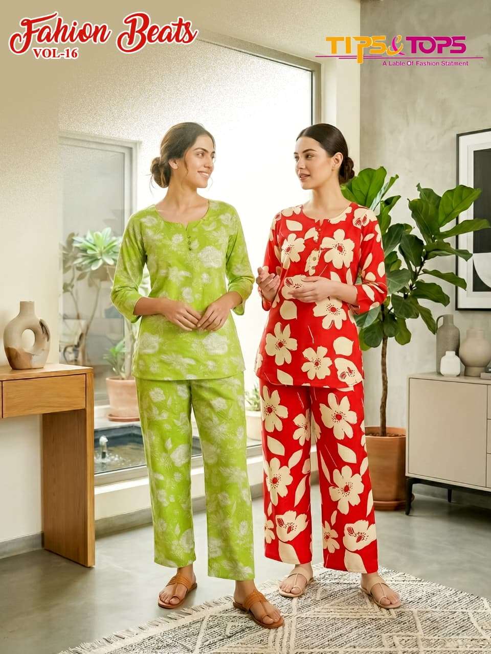 TIPS & TOPS FASHION BEATS VOL 16 WESTERN LOOK RAYON CORD SET...