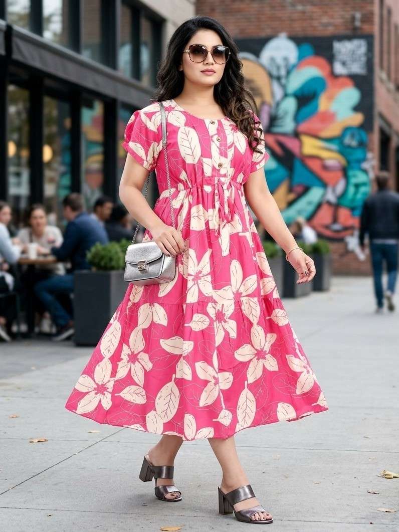 WESTERN LOOK VOL 2 RAYON FLOWER ONE PIECE WOMEN REGULAR CLOT...