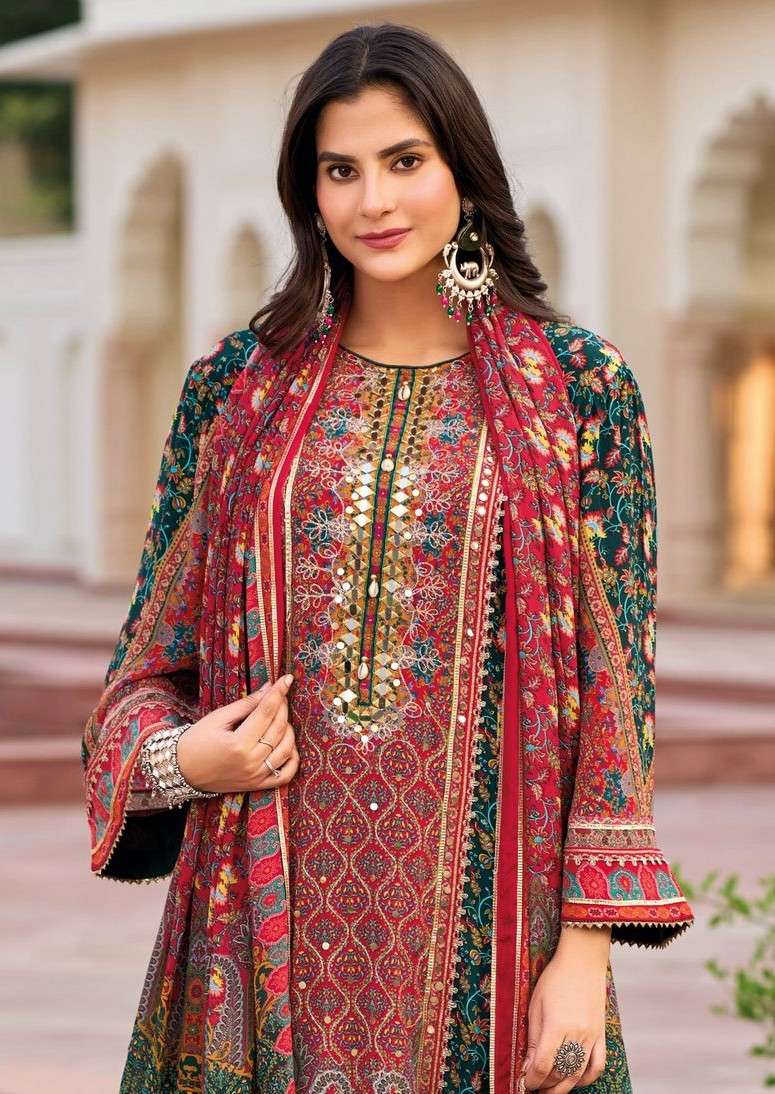 YOUR CHOICE ASIM JOFA HEAVY CHINON MULTI WORK SALWAR SUIT FU...