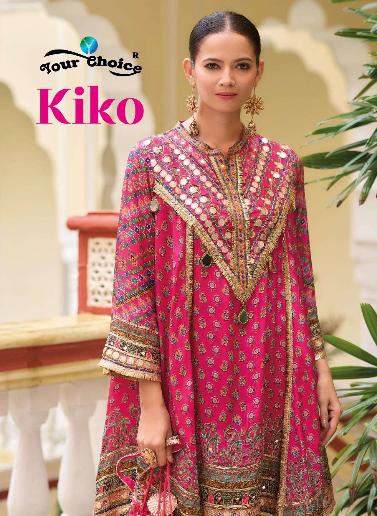 YOUR CHOICE KIKO TREND PUNJABI FASHION HEAVY EMBROIDERY DHOT...
