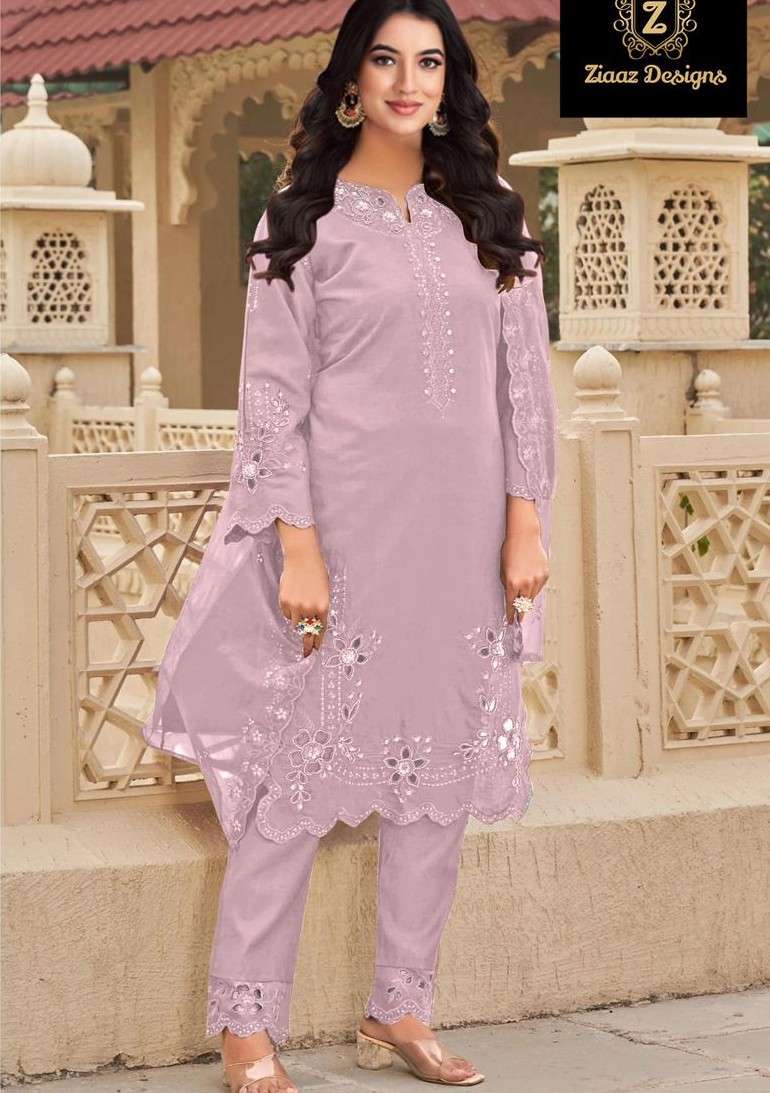 ZIAAZ DESIGNS 931 TREND CLASSIC OUTFIT COTTON CUTWORK SALWAR...
