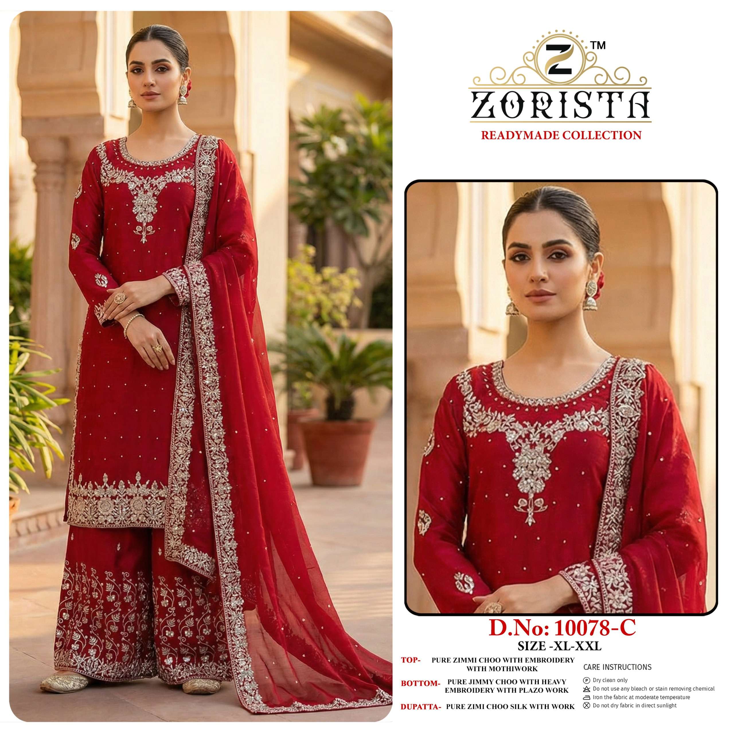 ZORISTA REDAYMADE COLLETION 10078 ZIMMI CHOO WITH EMBROIDERY...