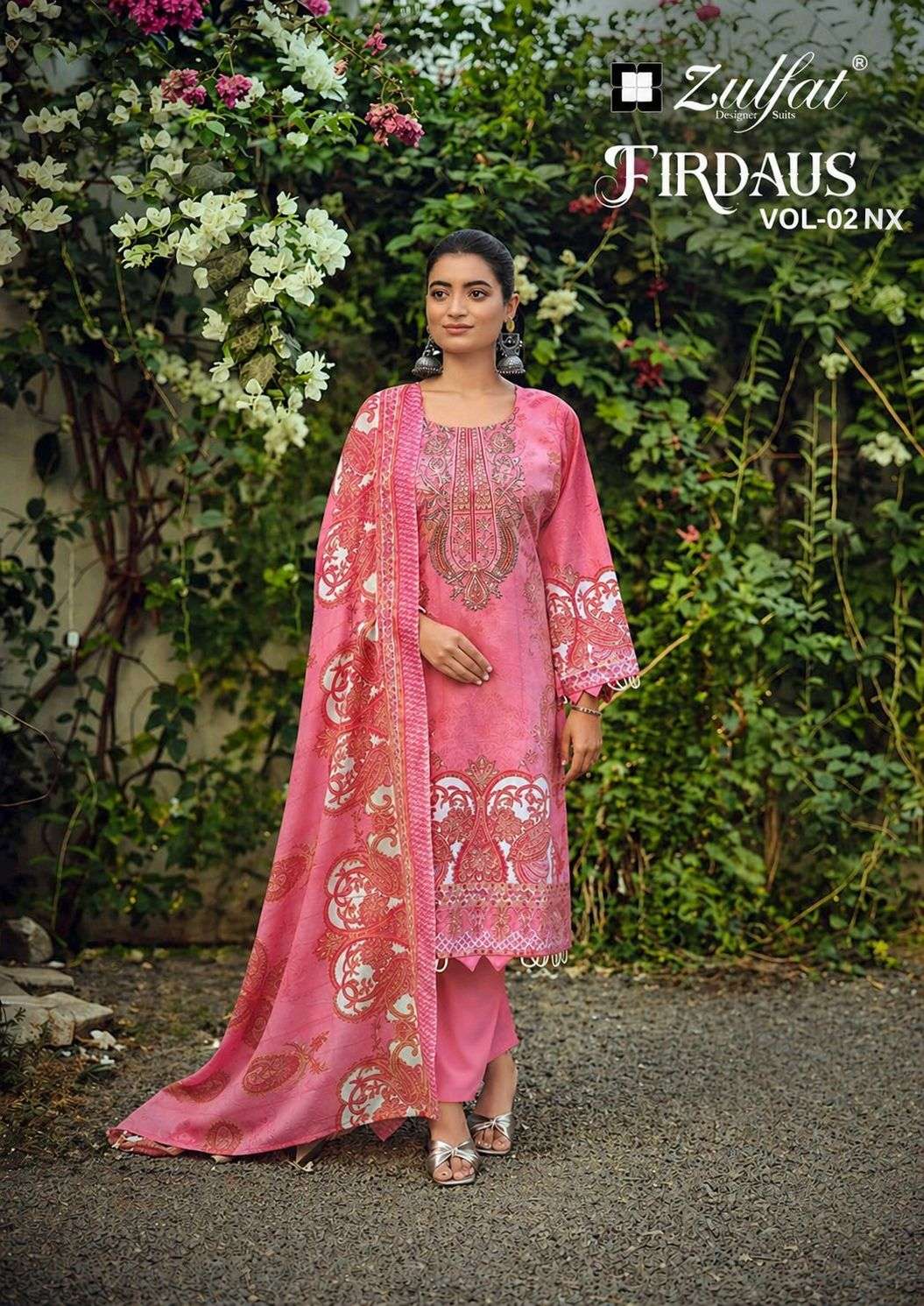 ZULFAT DESIGNER SUITS FIRDAUS VOL 2 NX COTTON EXCLUSIVE DESI...
