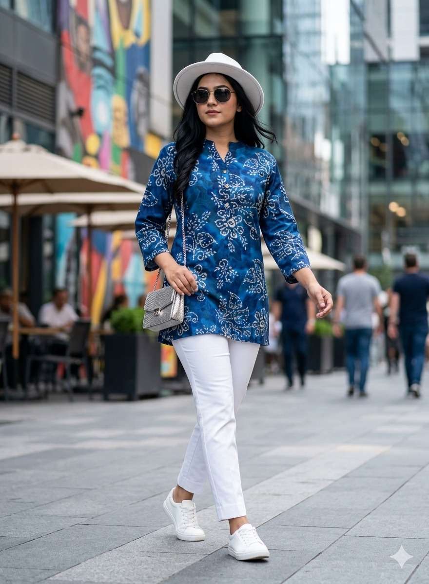 AAMIRA WESTERN LOOK PRINT KURTI CATALOGE DAILY WEAR GIRL RES...