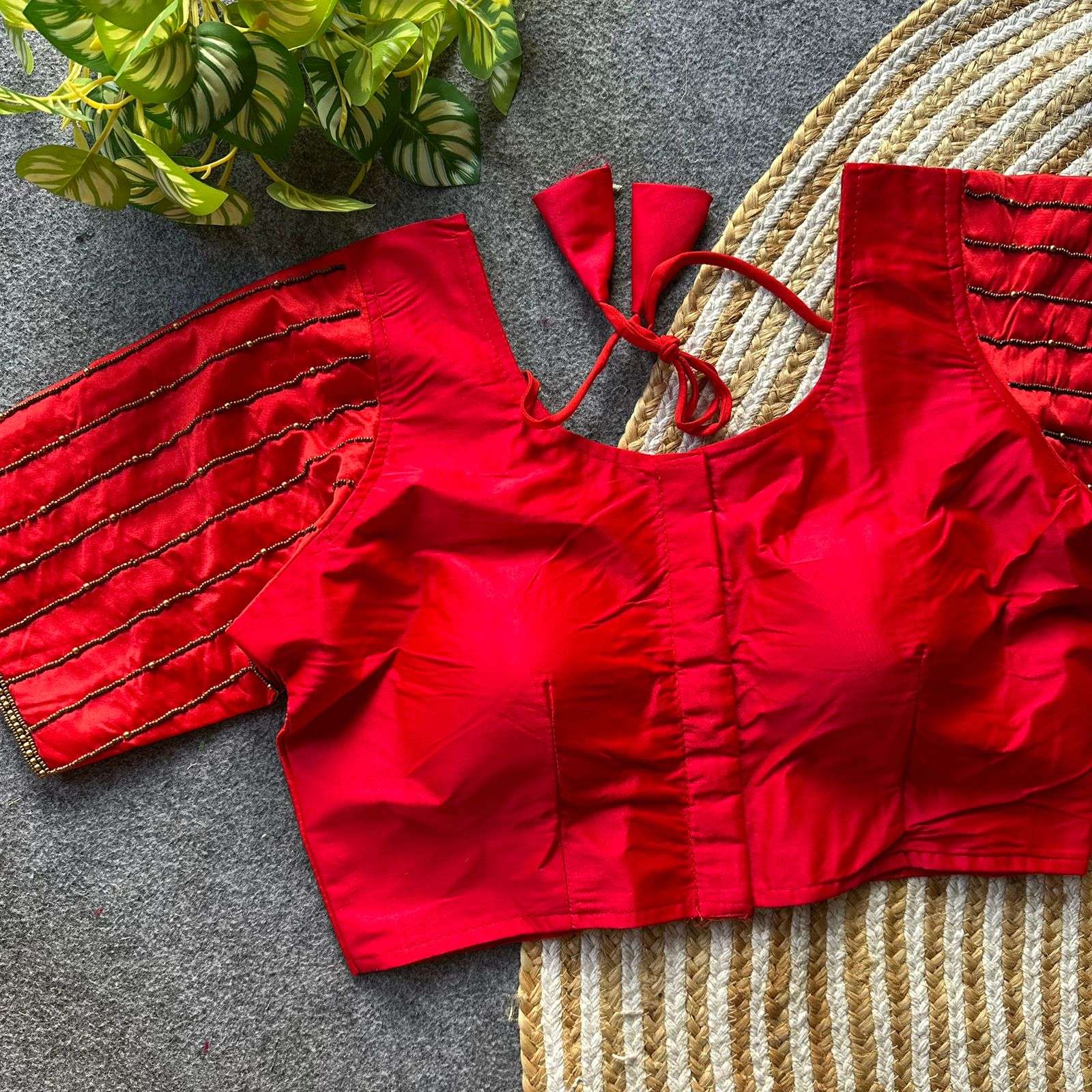 AARIWORK HANDMADE WORK ON SILK FABRIC AARIWORK ON BLOUSE WHO...