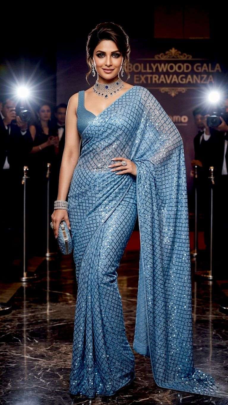 AASMA BOLLYWOOD BEST QUALITY SINHY AND FANCY FABRIC SAREE WH...