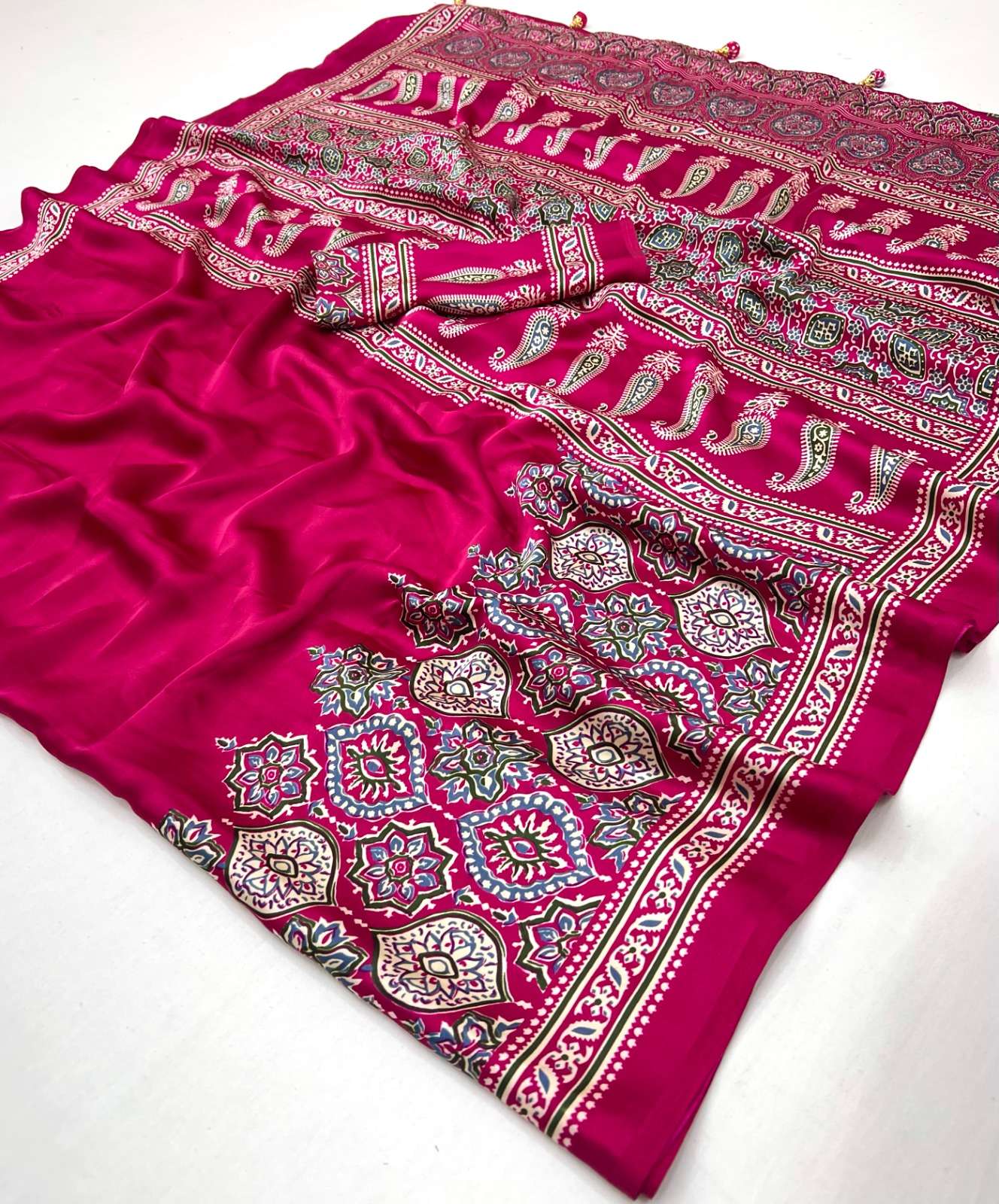 Ajrakh Luxe cool and classic Semi modal soft fabric with hea...