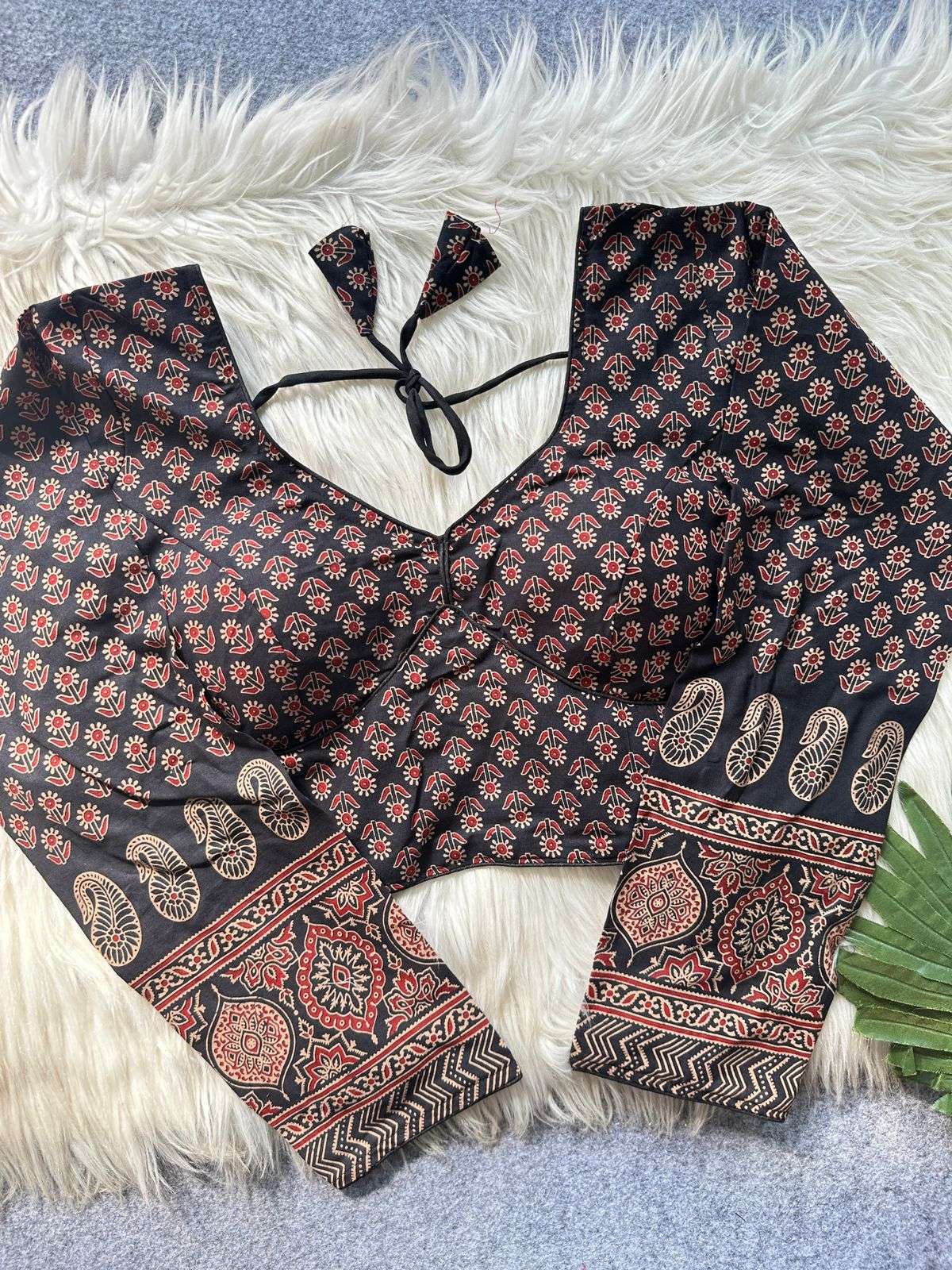  AJRAKH SABYASACHI BLOUSE AJRAKH COTTON GALAXY FANCY FABRIC ...