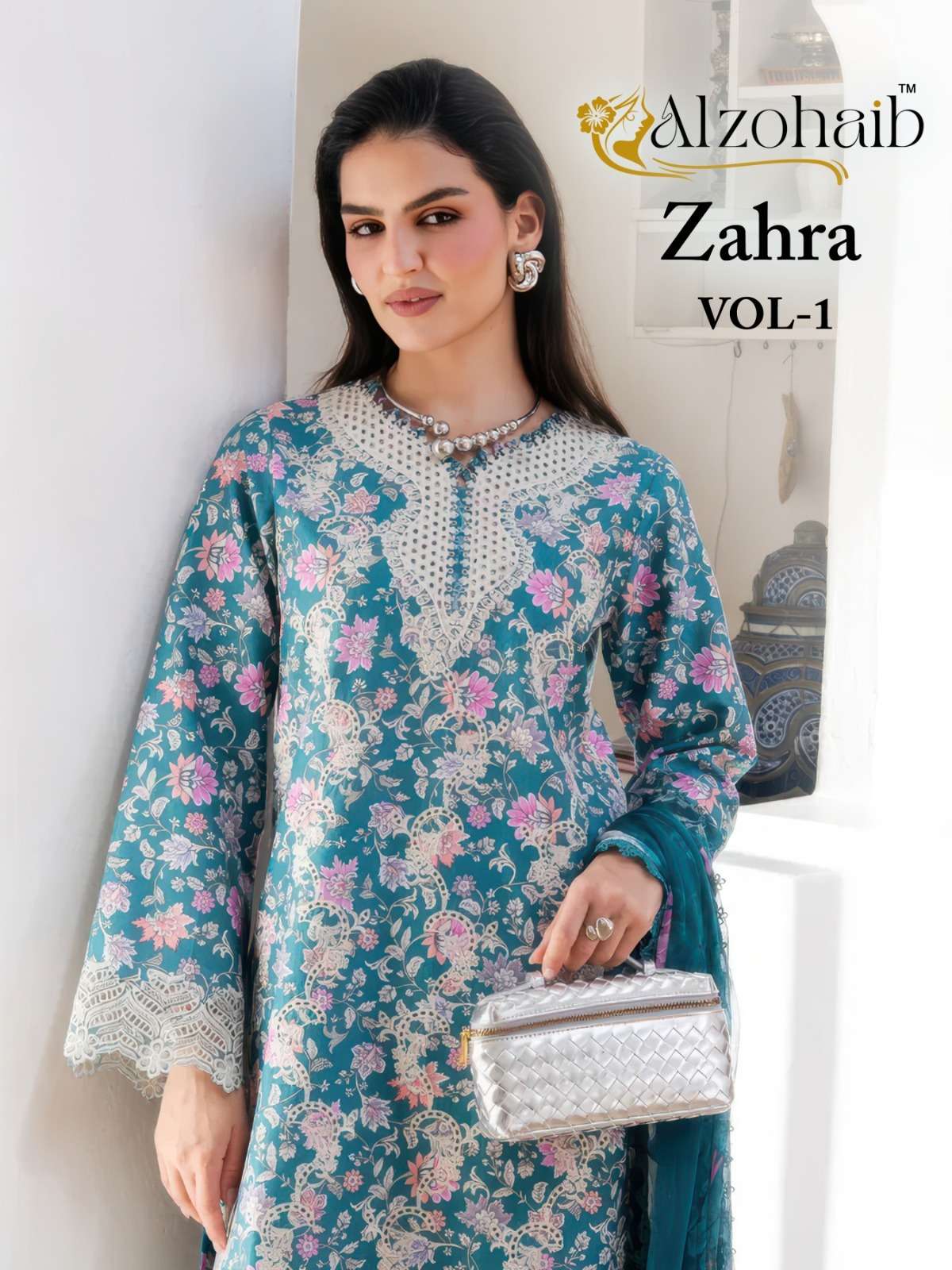 AL ZOHAIB ZAHRA VOL 1 PAKISTANI READYMADE DESIGNER KURTI PAN...