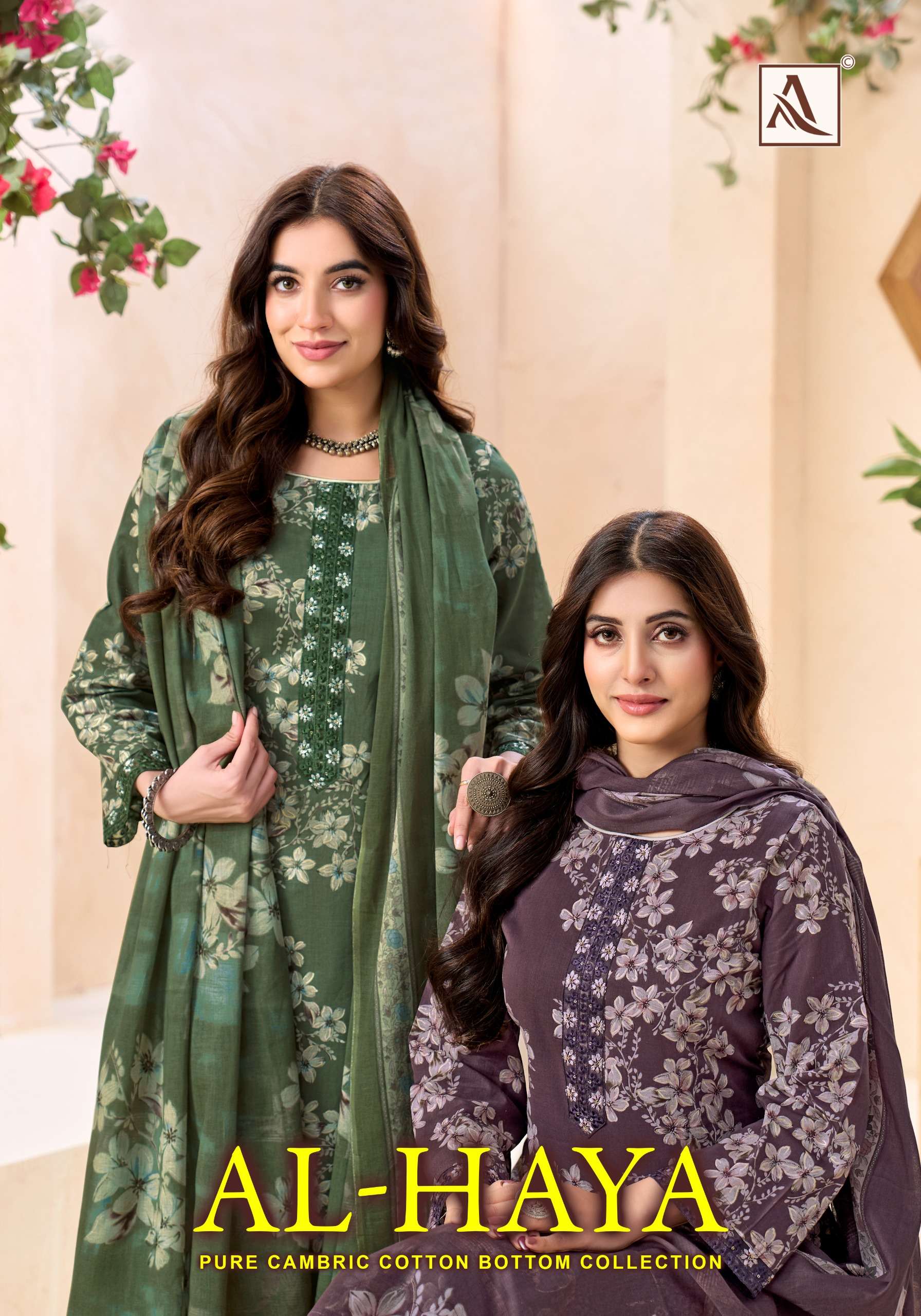 ALOK SUIT AL HAYA COTTON DESIGNER FOIL PRINT SALWAR KAMEEZ W...