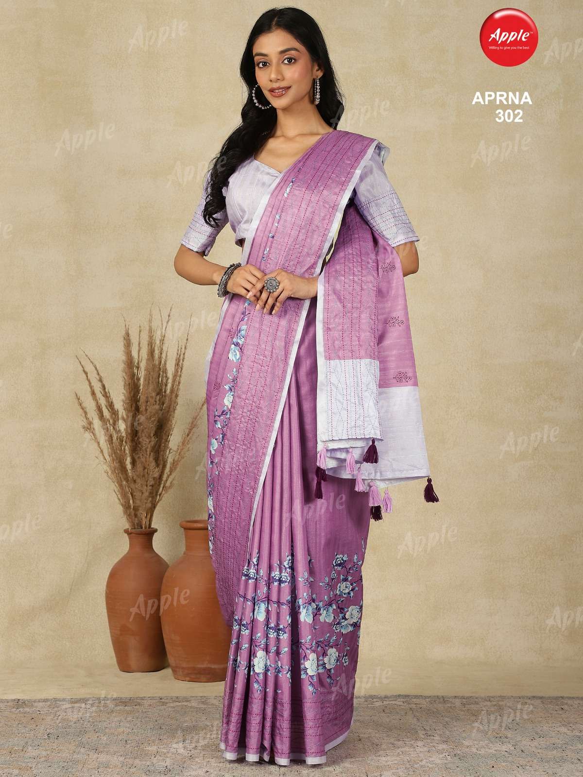 APPLE APARNA VOL 3  BEAUTIFUL AND FANCY TRIPUR SILK FABRIC H...